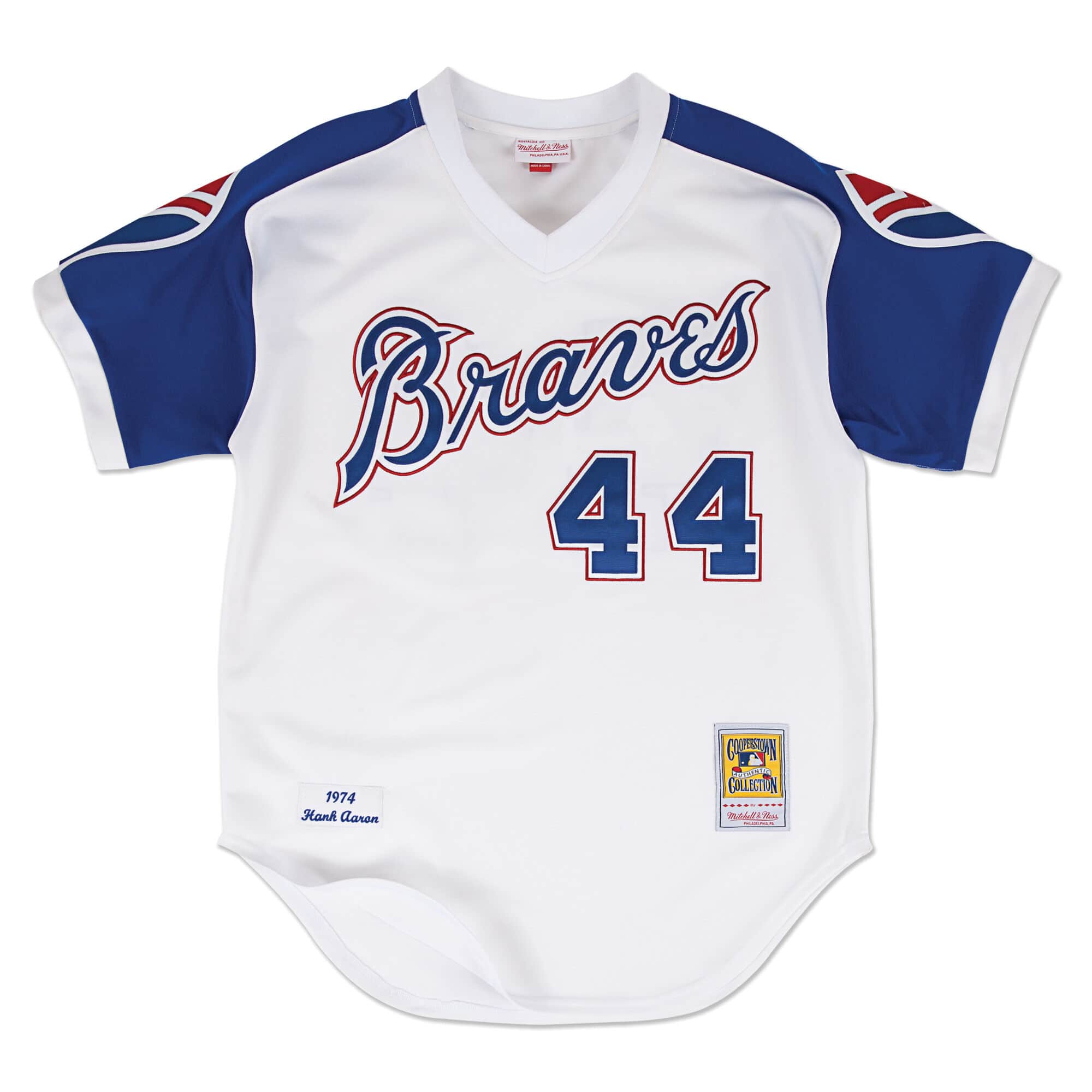 Mens Mitchell & Ness MLB HOME JERSEY BRAVES 1974 HANK AARON