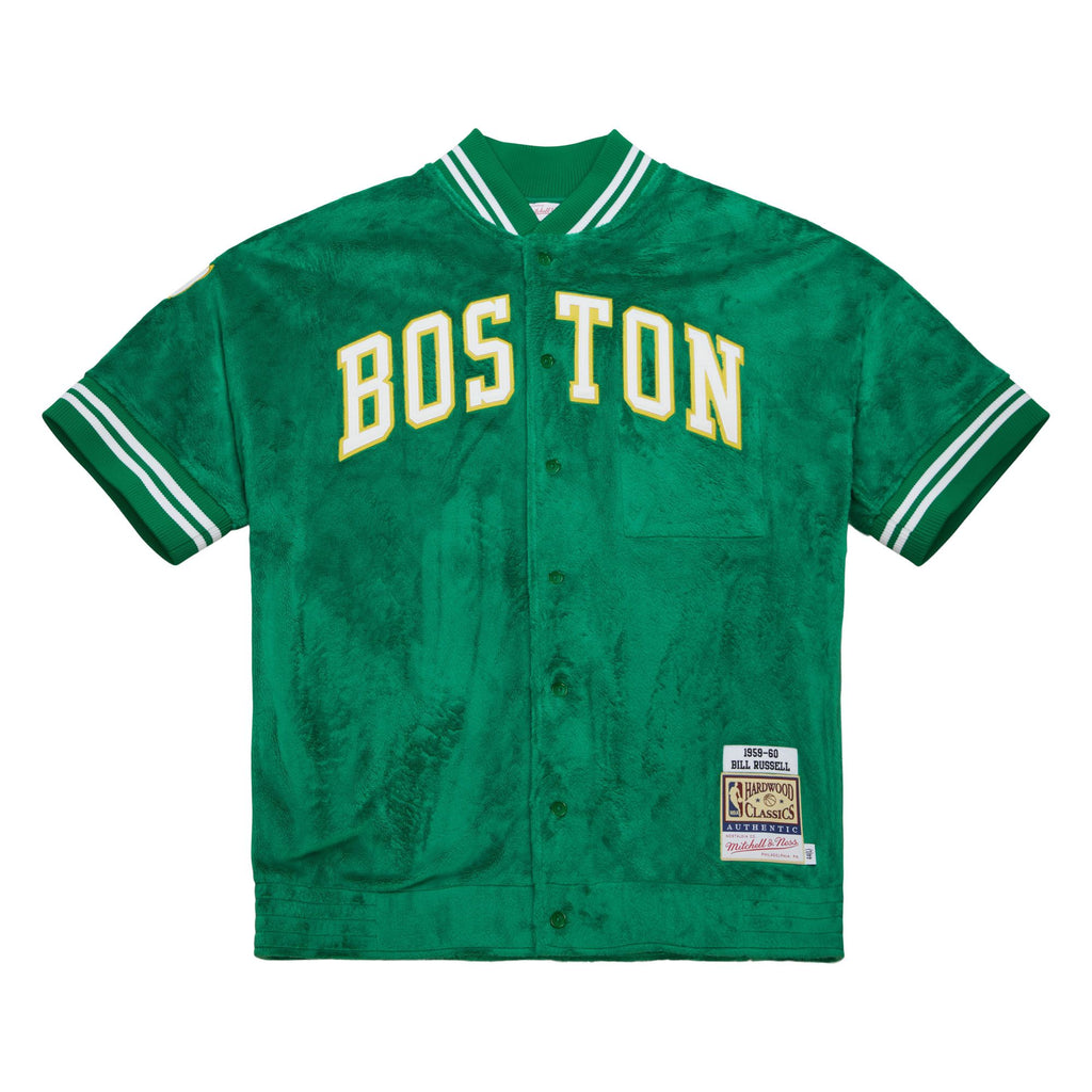 MENS MITCHELL & NESS NBA SHOOTING SHIRT CELTICS 1959 BILL RUSSELL