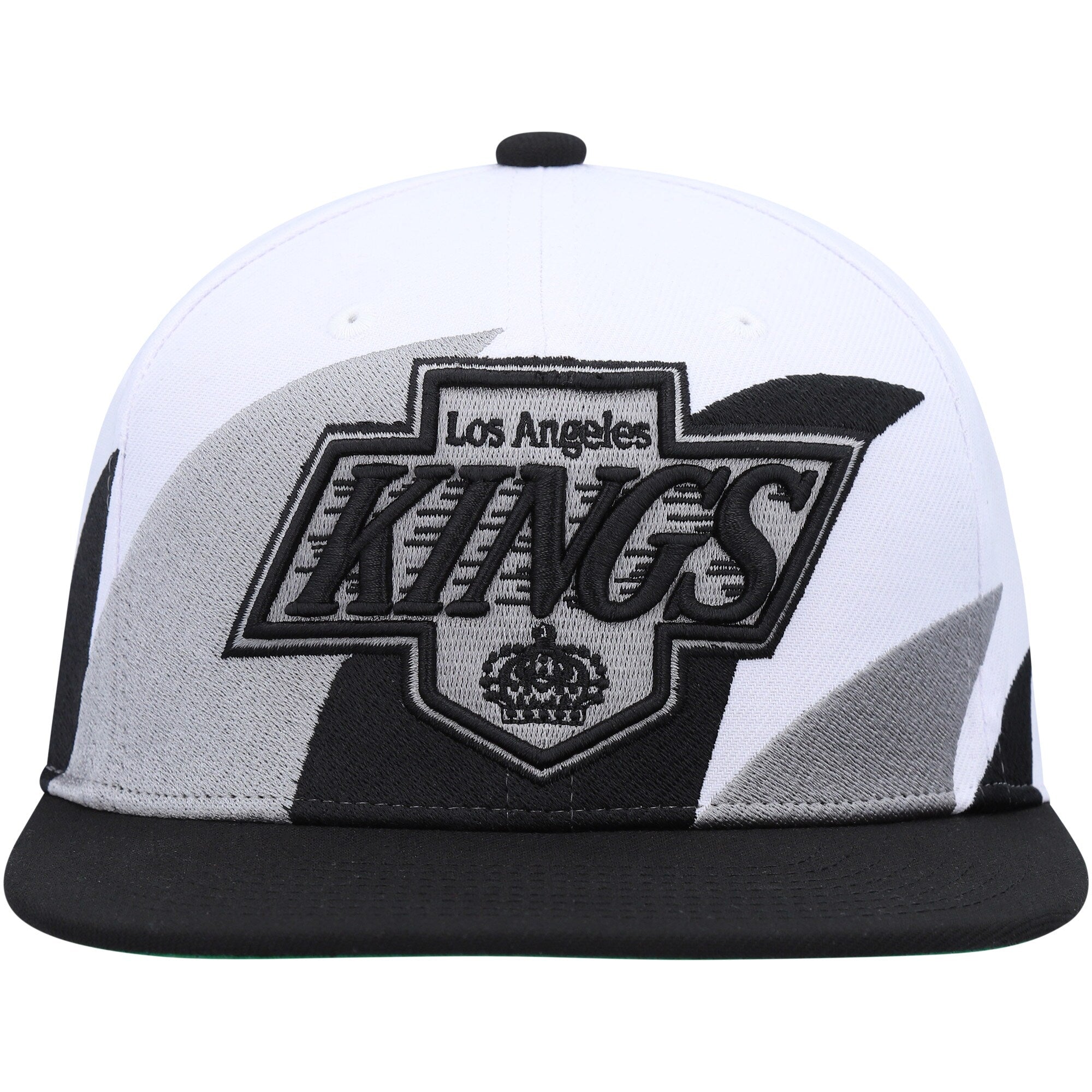 MENS MITCHELL & NESS NHL VINTAGE SHARKTOOTH SNAPBACK KINGS - WHITE
