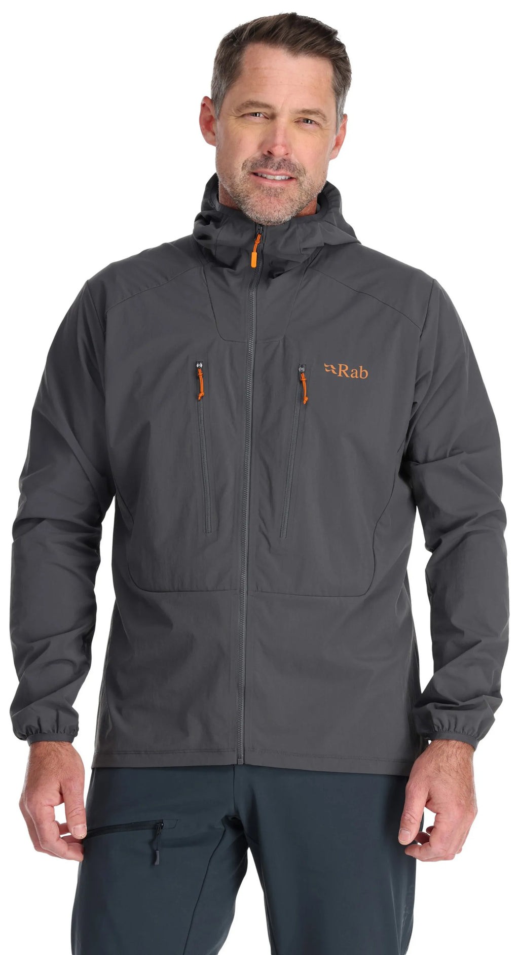 [QWS-35-GRH] MENS RAB BOREALIS HOODED SLIM FIT JACKET