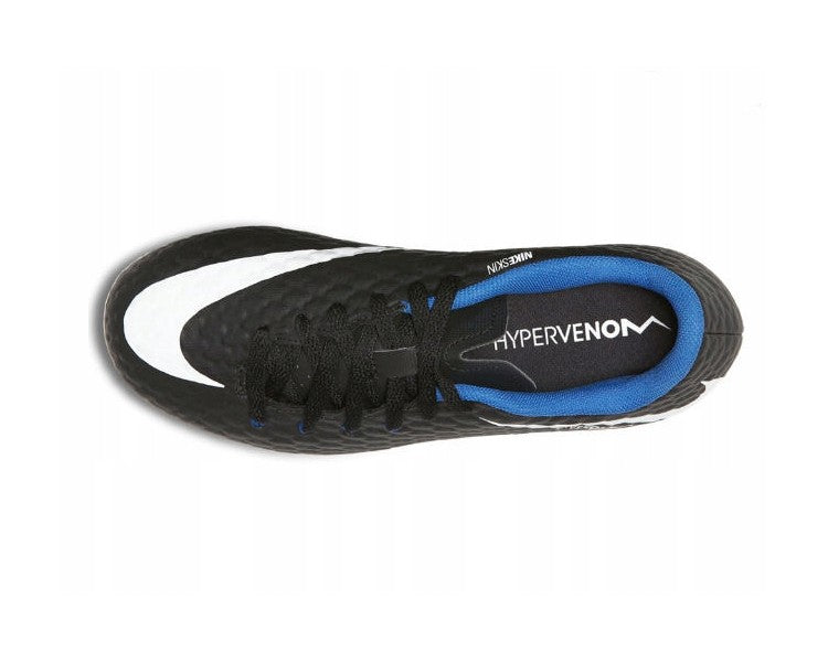 [852595-002] PRESCHOOL NIKE HYPERVENOM PHELON 3 FG GS 'BLACK WHITE ROYAL'