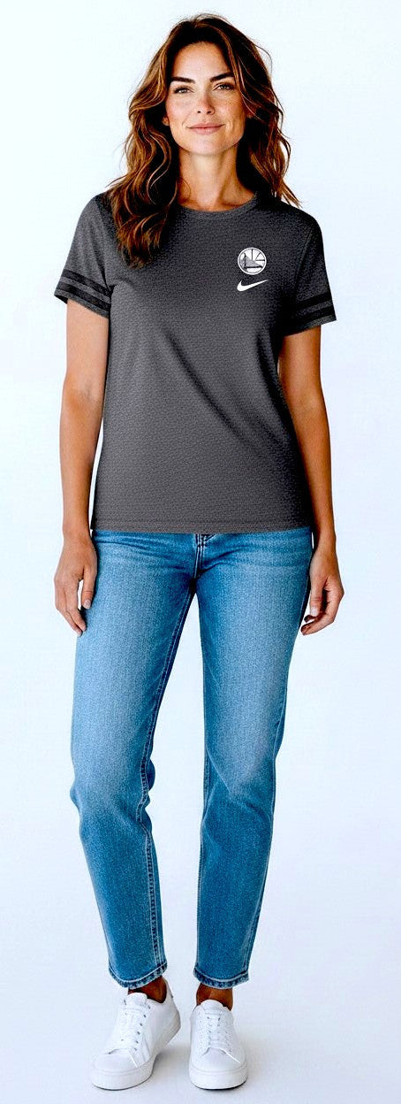 [930937-032] Womens Nike NBA Golden State Warriors V-Neck T-shirt