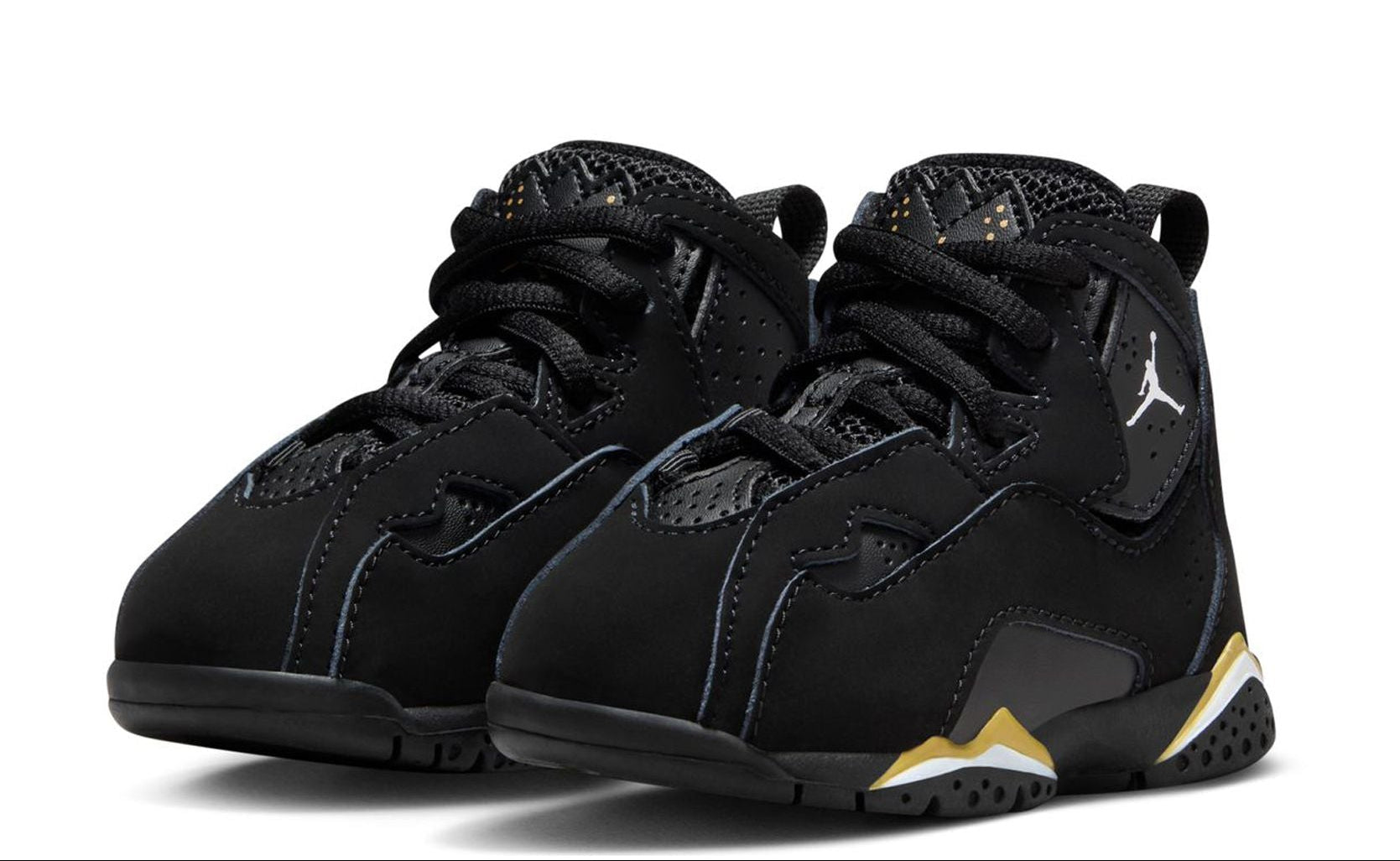 [343797-017] TODDLERS AIR JORDAN TRUE FLIGHT 'BLACK METALLIC GOLD WHITE'