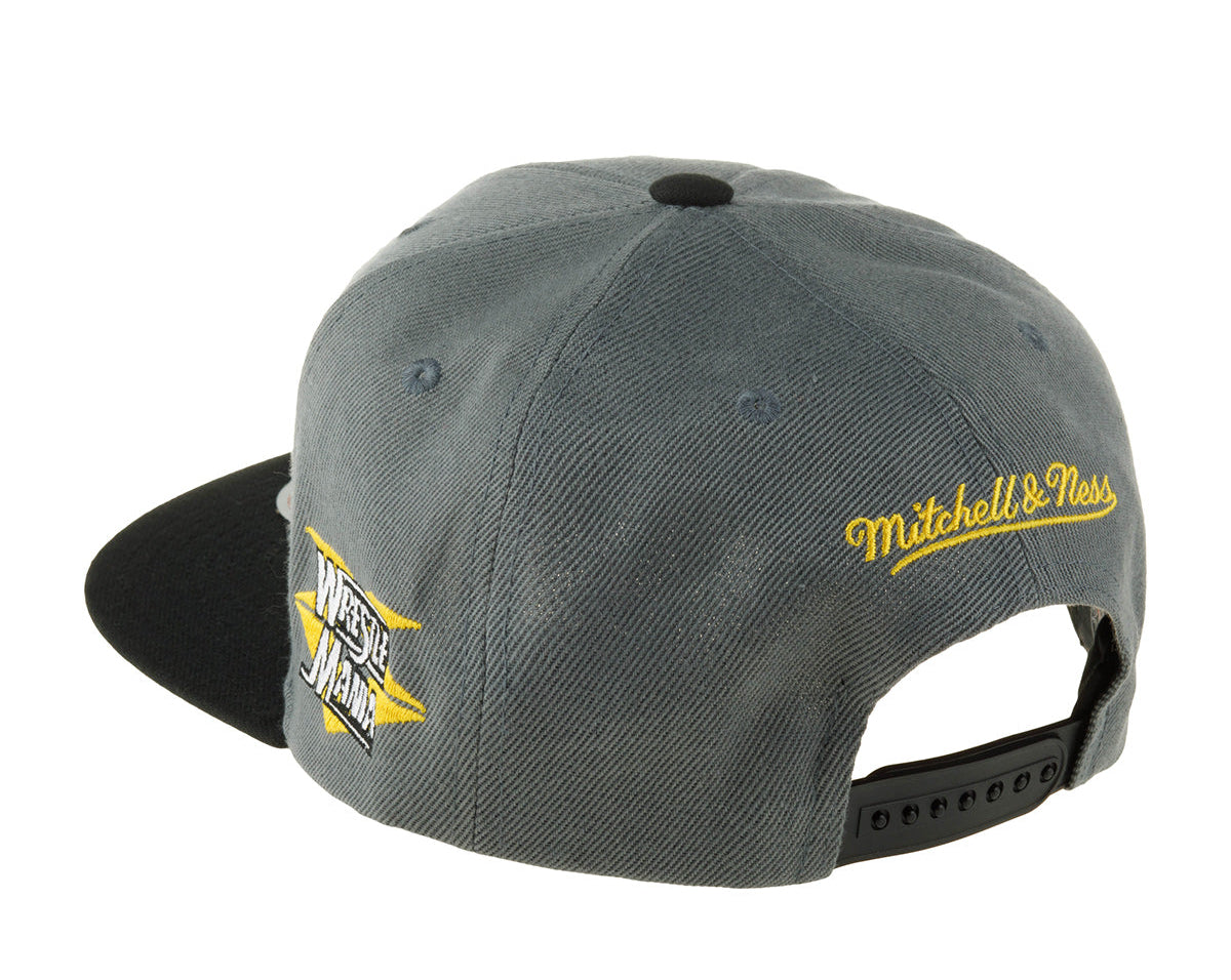 [HS8299-WRTGREY] MENS MITCHELL & NESS WWE 15 SNAPBACK WRESTLEMANIA