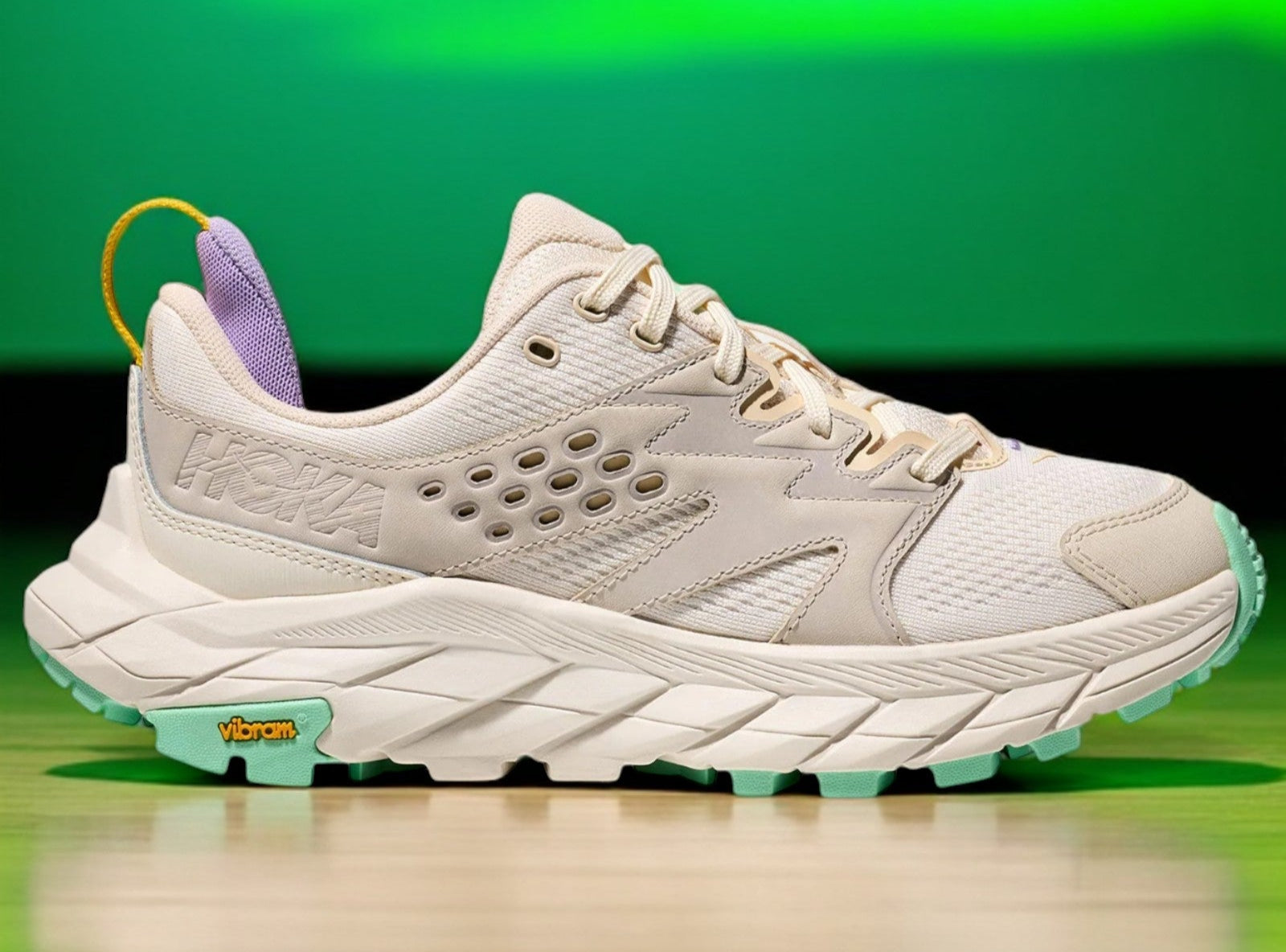 [1127921-ATF] WOMENS HOKA ANACAPA BREEZE LOW 'ALABASTER MINT FLUORITE' (B WIDTH)