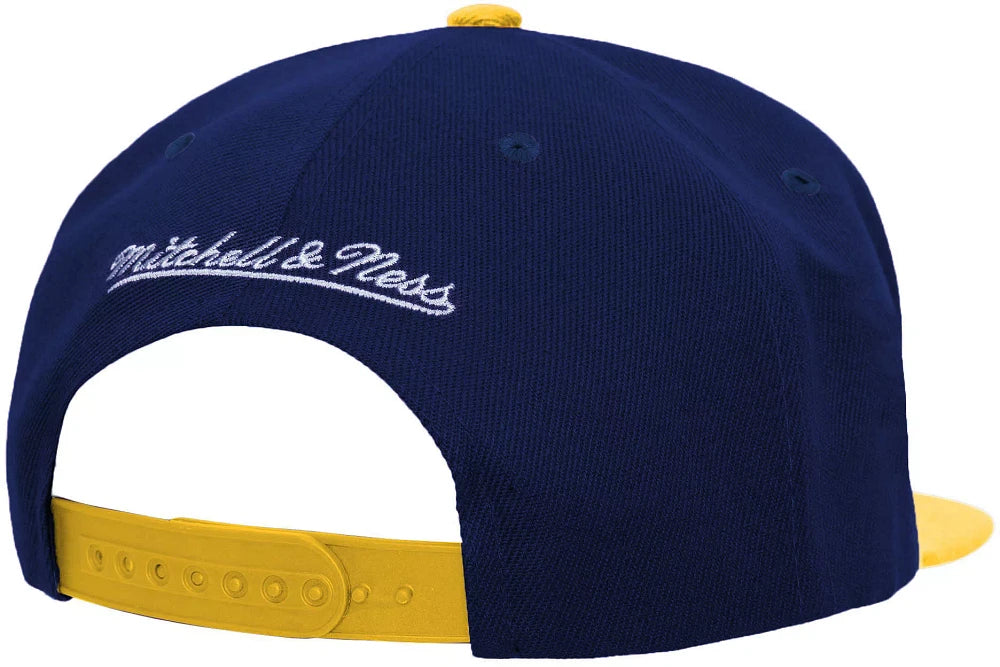 MENS MITCHELL & NESS NHL 2 TONE SIDE PATCH SNAPBACK PREDATORS - NAVY-GOLD