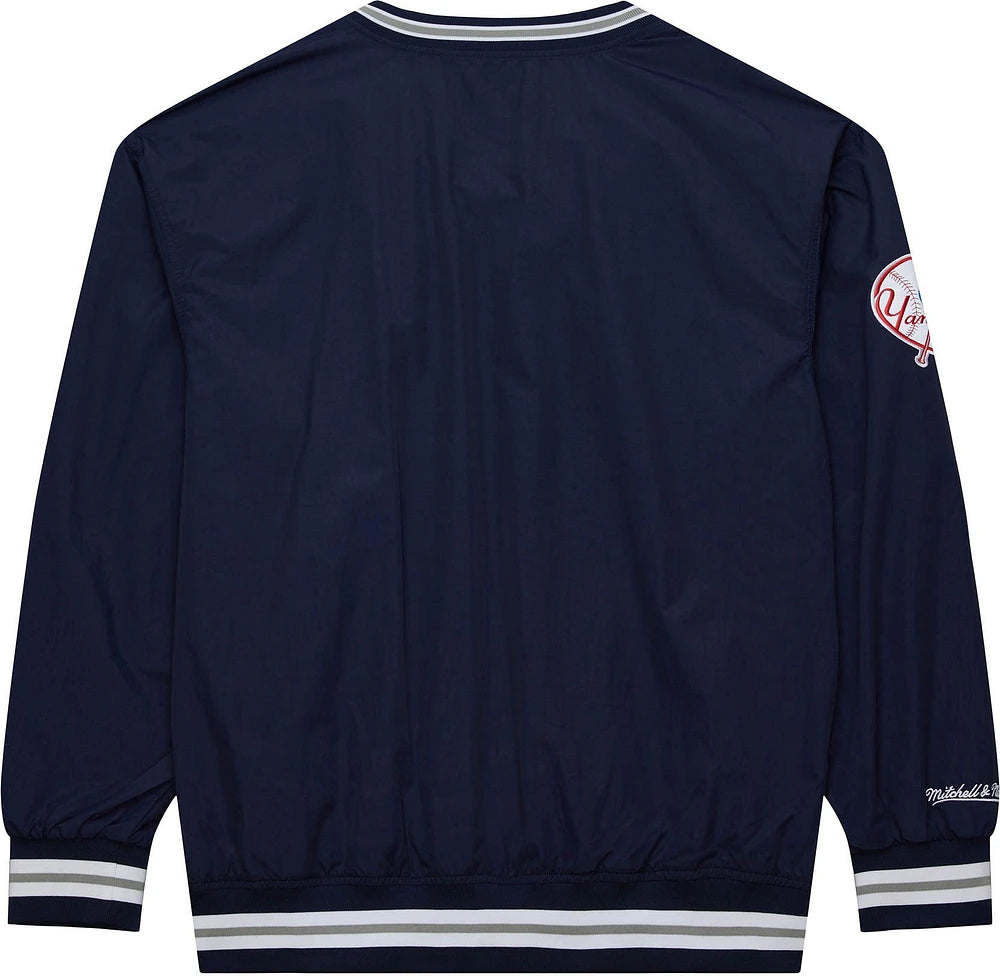 Mens Mitchell & Ness MLB CLASSIC NYLON PULLOVER VINTAGE LOGO YANKEES