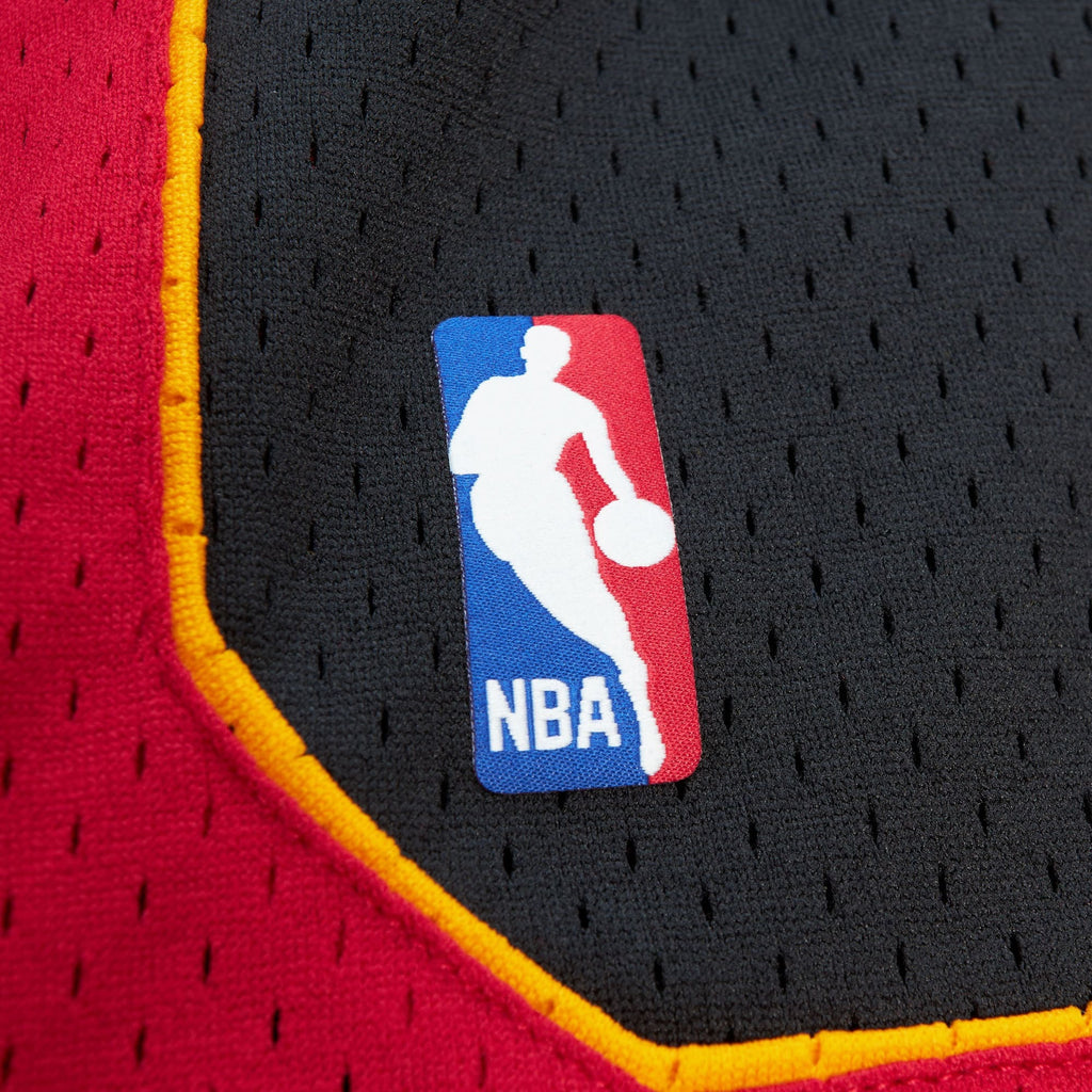 MENS MITCHELL & NESS NBA BLACK SWINGMAN SHORTS HEAT 2012
