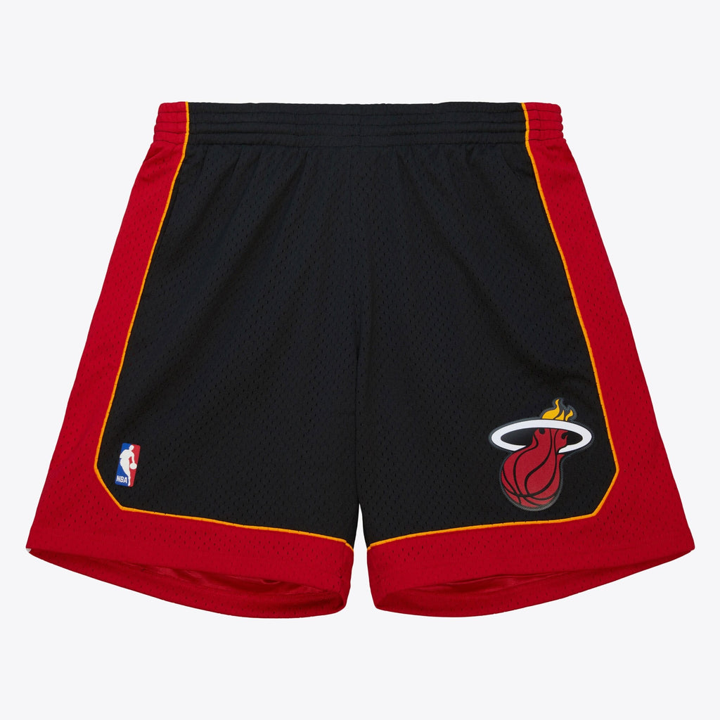 MENS MITCHELL & NESS NBA BLACK SWINGMAN SHORTS HEAT 2012