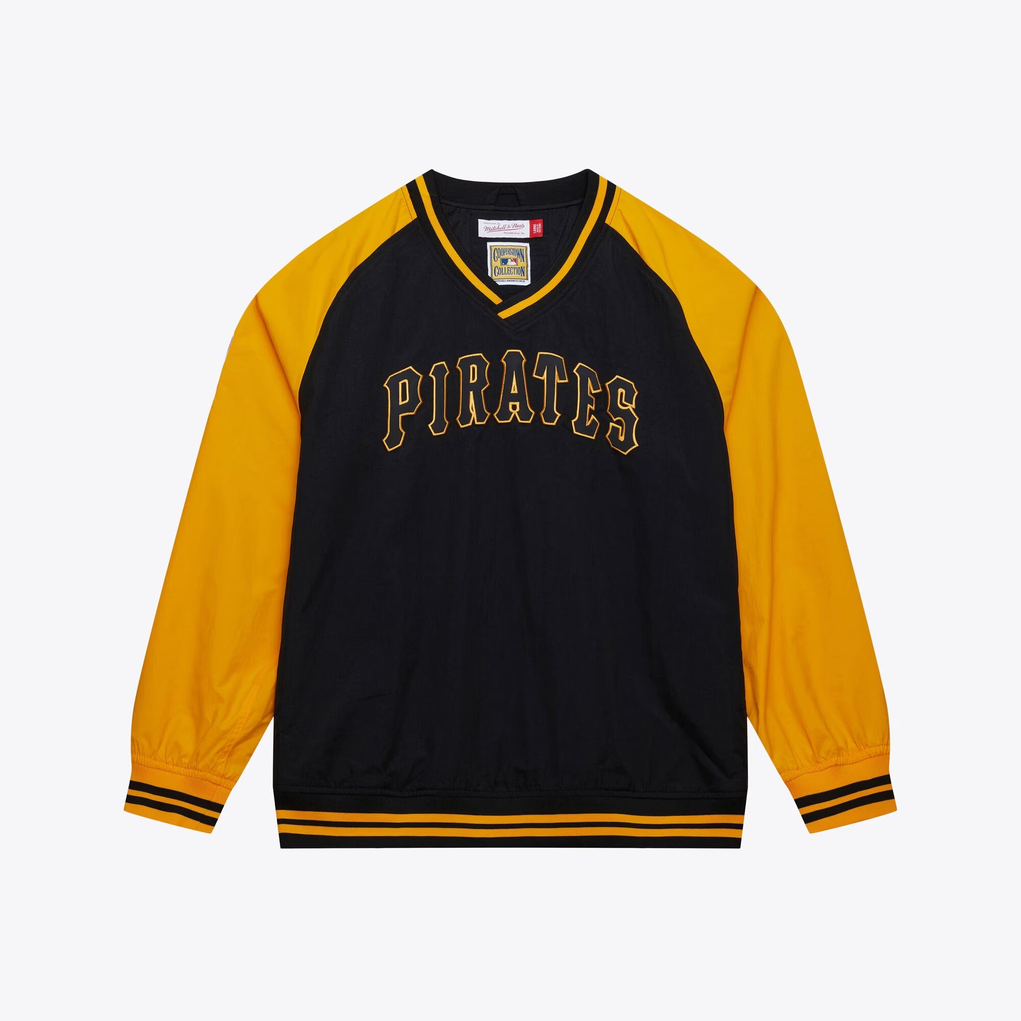 MENS MITCHELL & NESS MLB NYLON PULLOVER JACKET VINTAGE LOGO PIRATES