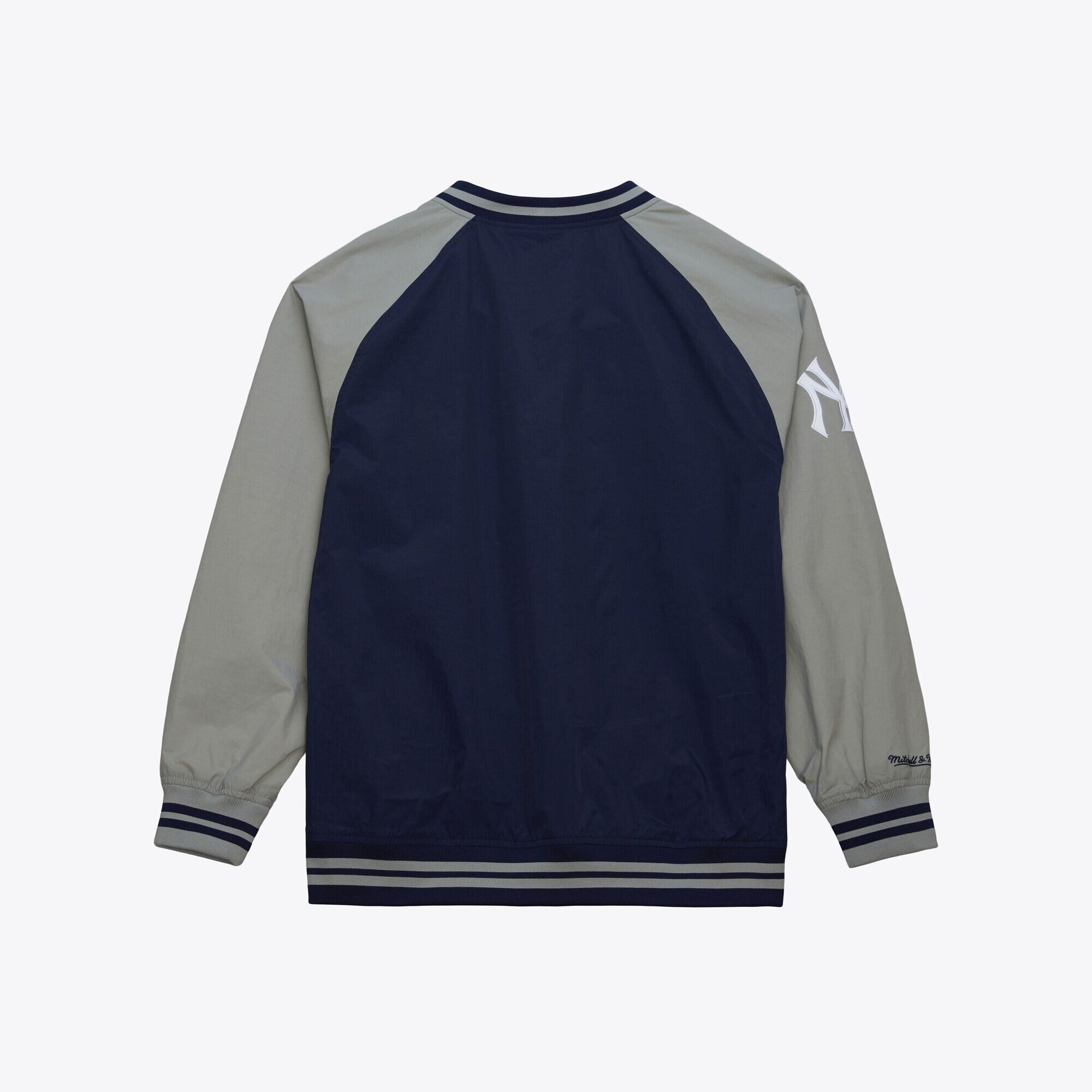 MENS MITCHELL & NESS MLB NYLON PULLOVER JACKET VINTAGE LOGO YANKEES