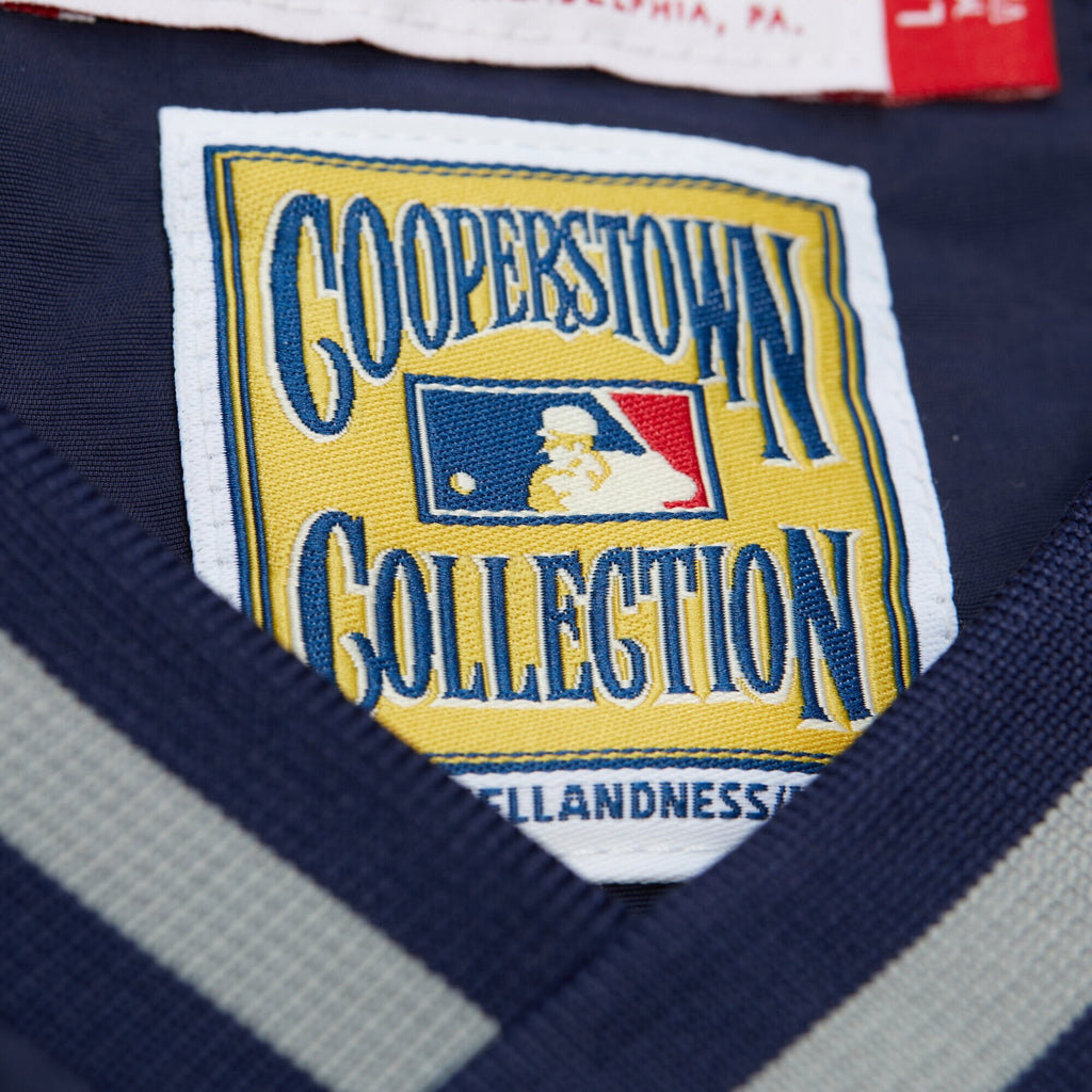 MENS MITCHELL & NESS MLB NYLON PULLOVER JACKET VINTAGE LOGO YANKEES