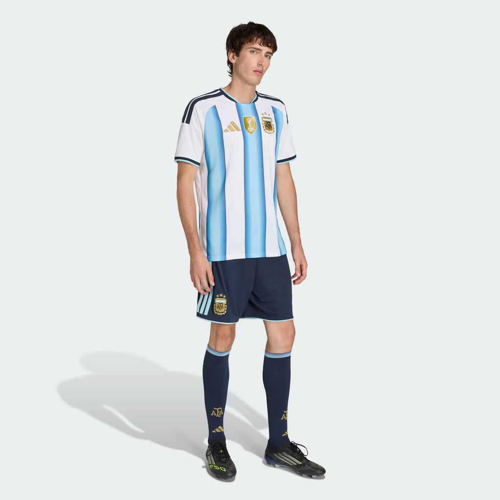 [JM1325] MENS ADIDAS AFA ARGENTINA HOME SHORTS - NTNAVY/ICEBLU