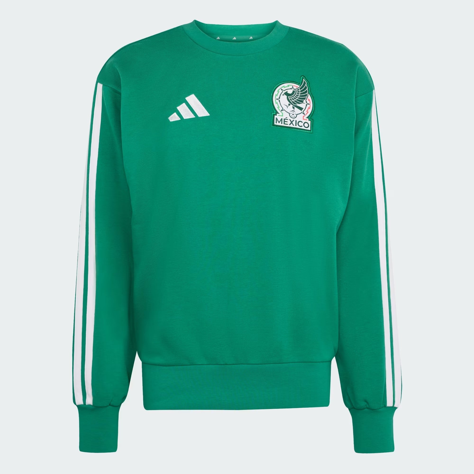 [JZ6467] MENS ADIDAS FMF MEXICO DNA CREW SWEAT SWEATSHIRT - BOLD GREEN