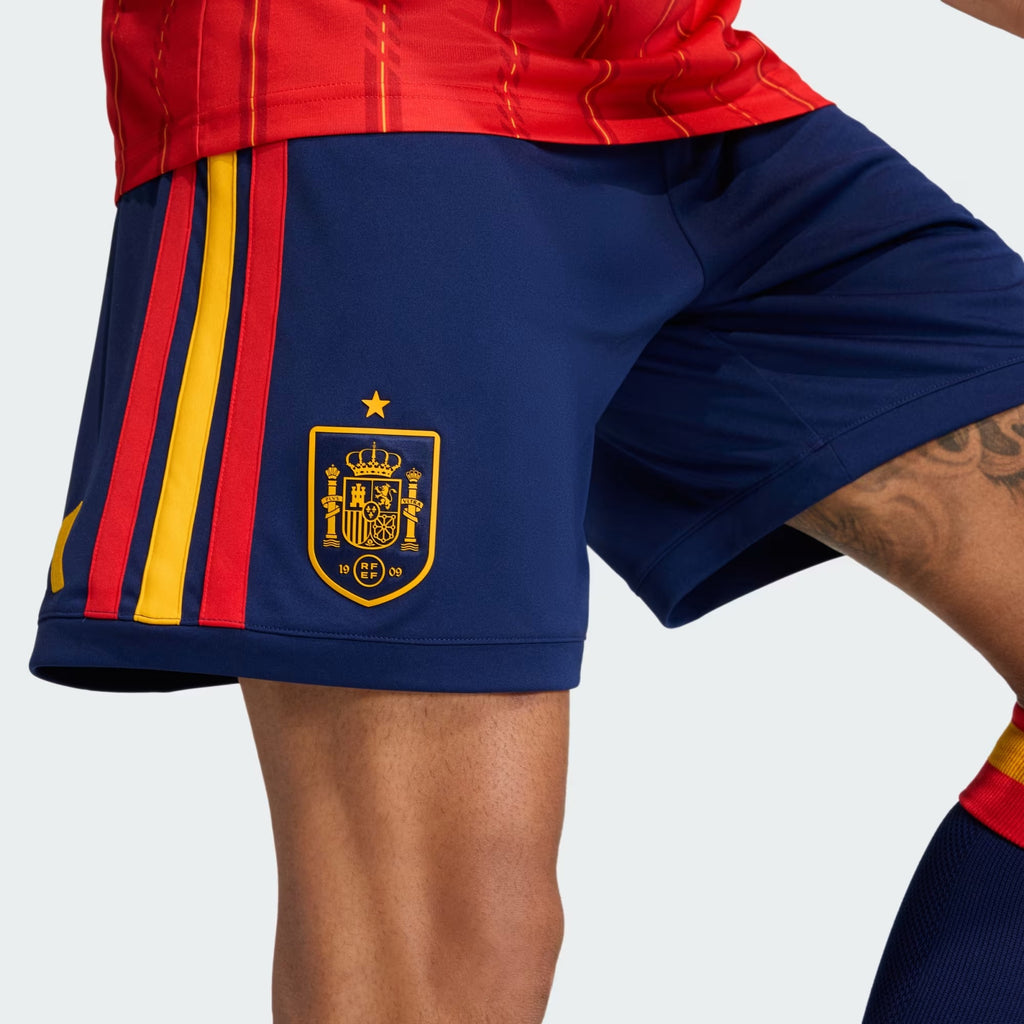 [JN4396] MENS ADIDAS RFEF SPAIN HOME SHORTS - DARK BLUE