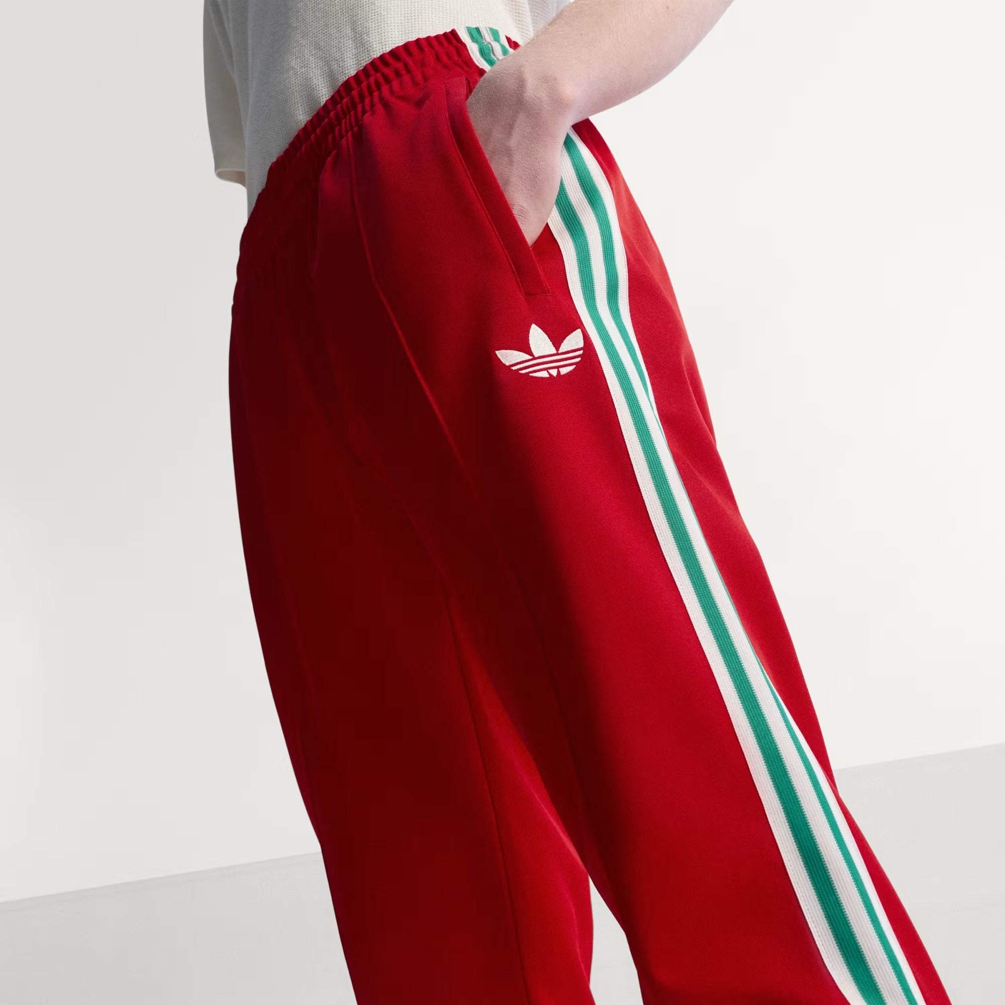 [KA8564] MENS ADIDAS FAW WALES 150 YEARS ANNIVERSARY TRACK PANTS - VIVRED