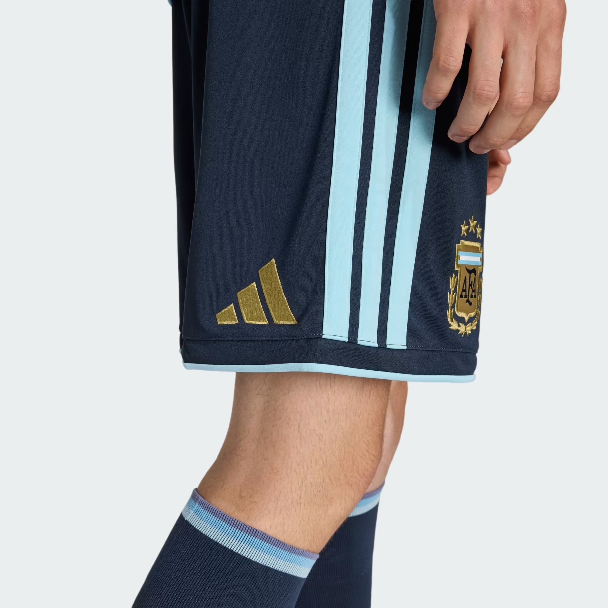[JM1325] MENS ADIDAS AFA ARGENTINA HOME SHORTS - NTNAVY/ICEBLU