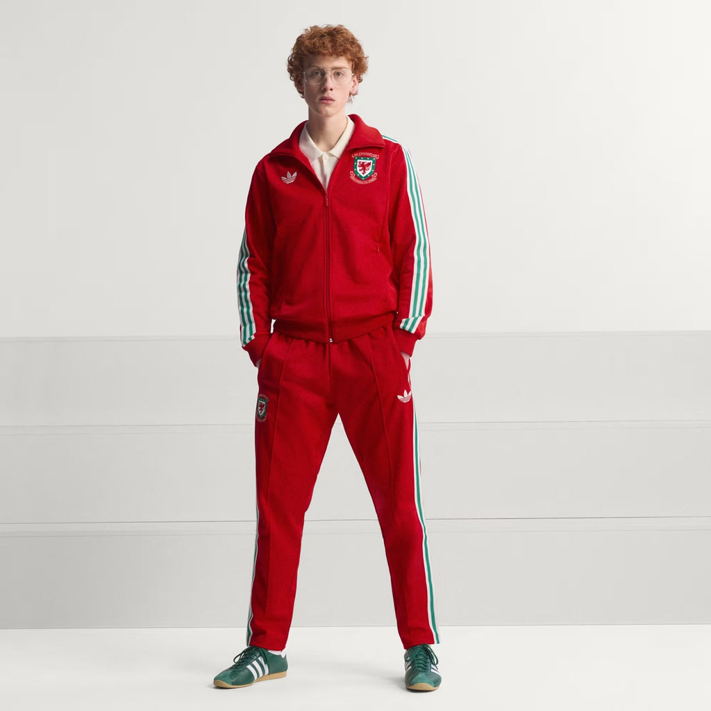 [KA8564] MENS ADIDAS FAW WALES 150 YEARS ANNIVERSARY TRACK PANTS - VIVRED