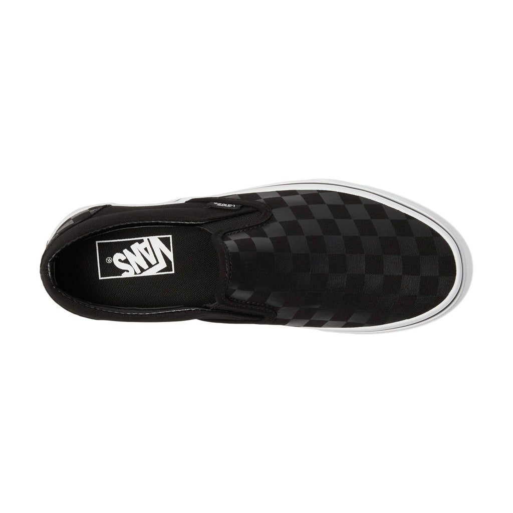 [VN000EYE276] MENS VANS UA CLASSIC SLIP-ON CHECKERBOARD - BLACK/BLACK