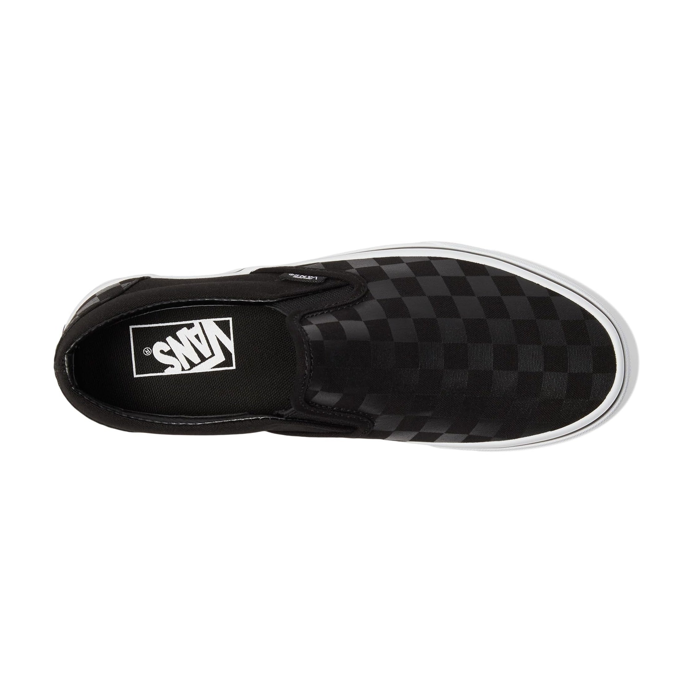 [VN000EYE276] MENS VANS UA CLASSIC SLIP-ON CHECKERBOARD - BLACK/BLACK
