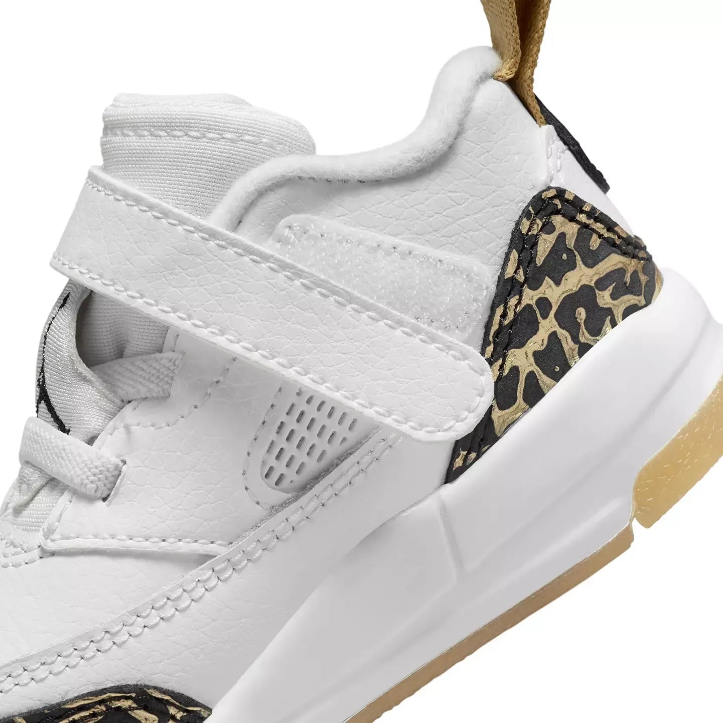 [HJ9965-100] TODDLERS AIR JORDAN SPIZIKE LOW 'WHITE METALLIC GOLD SAIL BLACK'