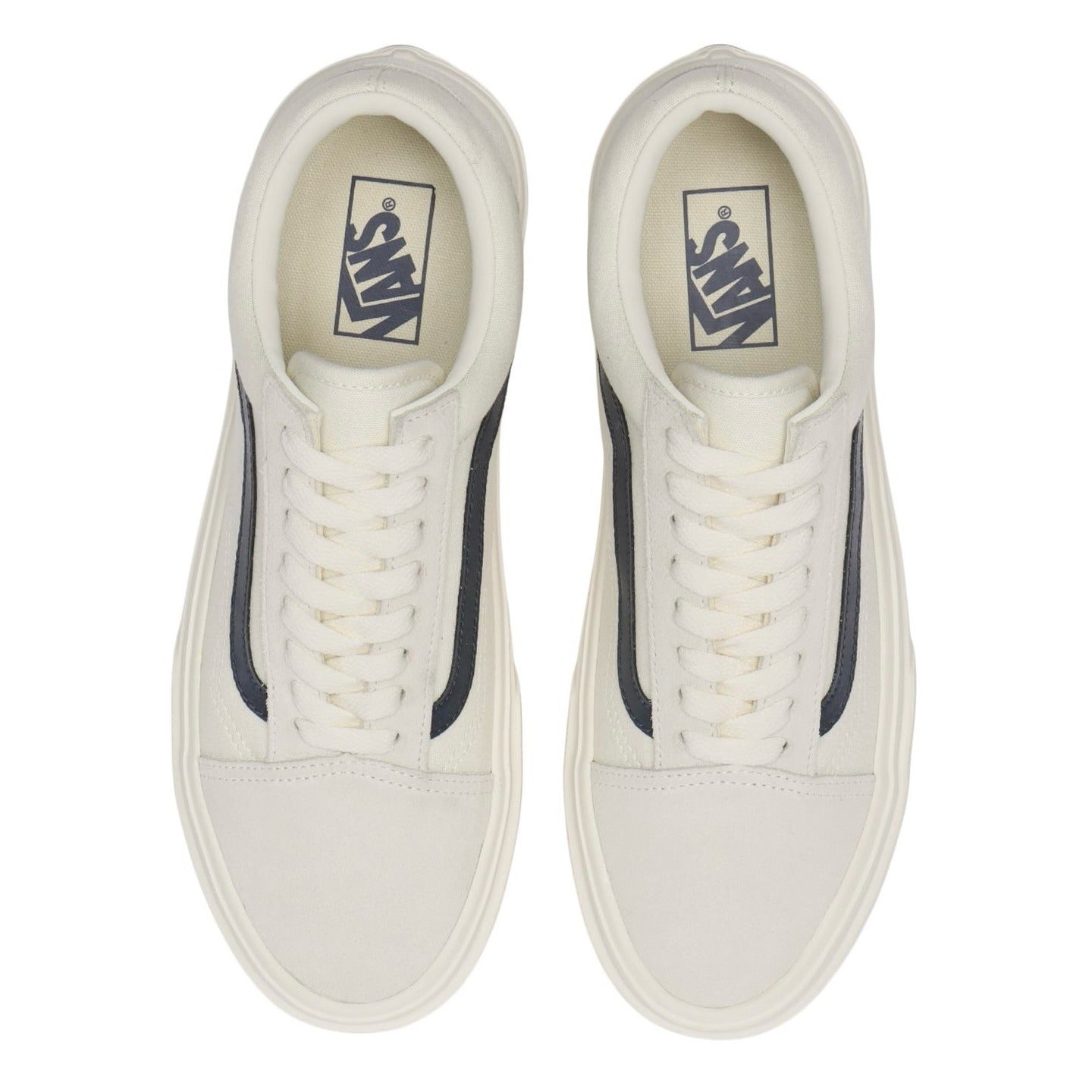 [VN0A5EE6YB2] YOUTH VANS OLD SKOOL - WHITE/BLACK