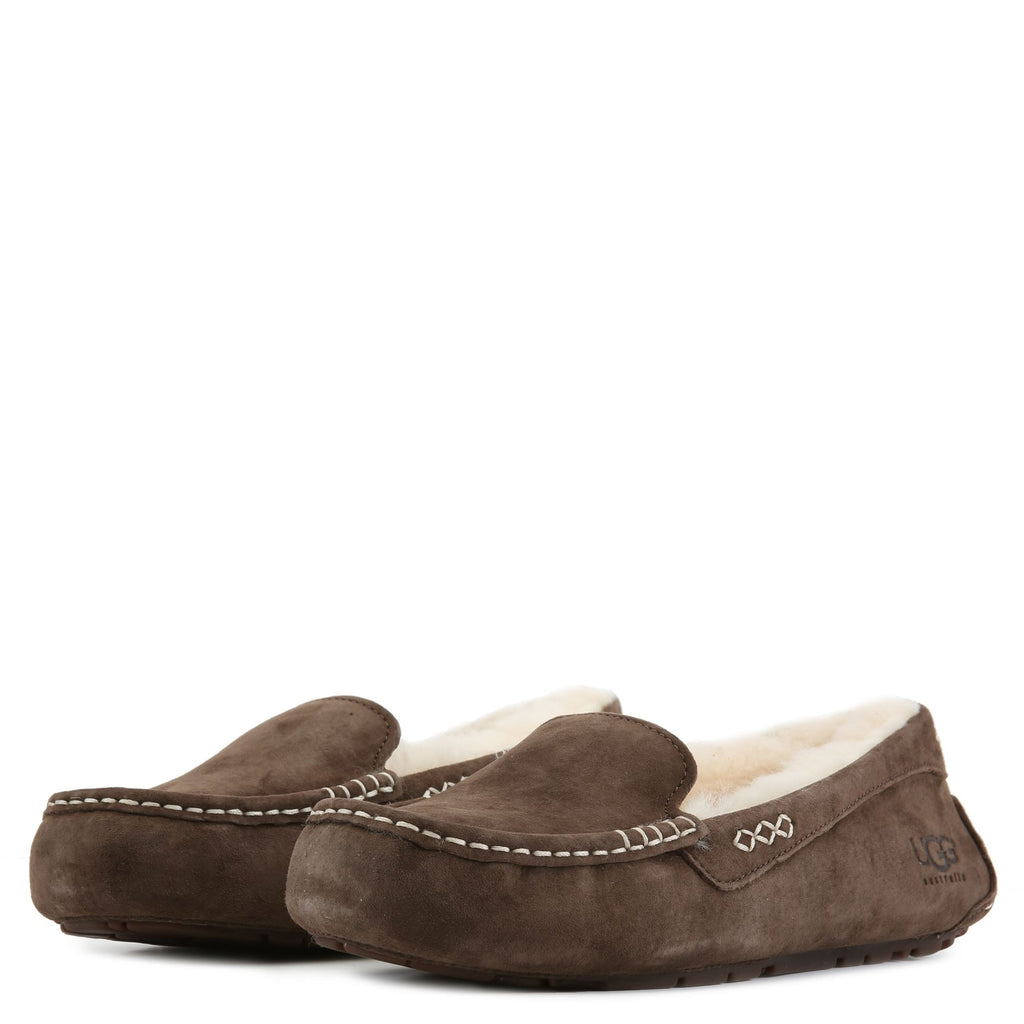 [3312-CHO] WOMENS UGG ANSLEY SLIPPER 'CHOCOLATE' - CHOCOLATE