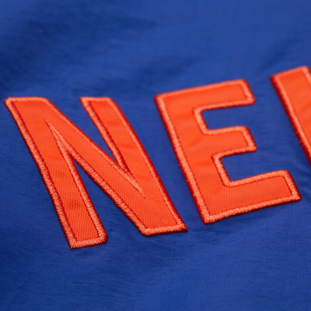 MENS MITCHELL & NESS NBA NYLON PULLOVER JACKET VINTAGE LOGO KNICKS