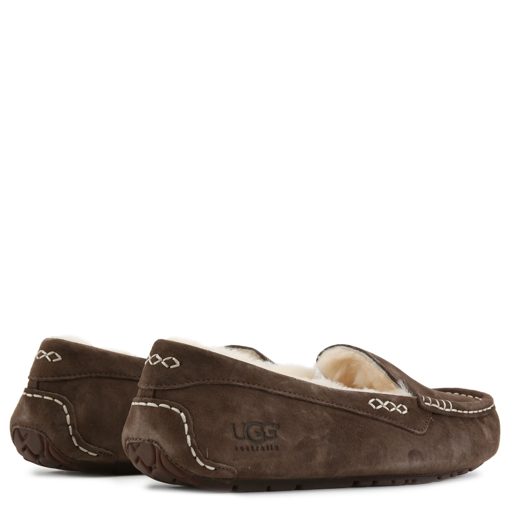 [3312-CHO] WOMENS UGG ANSLEY SLIPPER 'CHOCOLATE' - CHOCOLATE