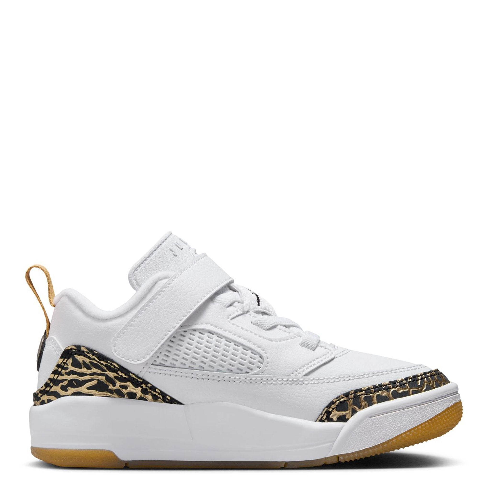 [HJ9055-100] PRESCHOOL AIR JORDAN SPIZIKE LOW 'WHITE METALLIC GOLD SAIL BLACK'