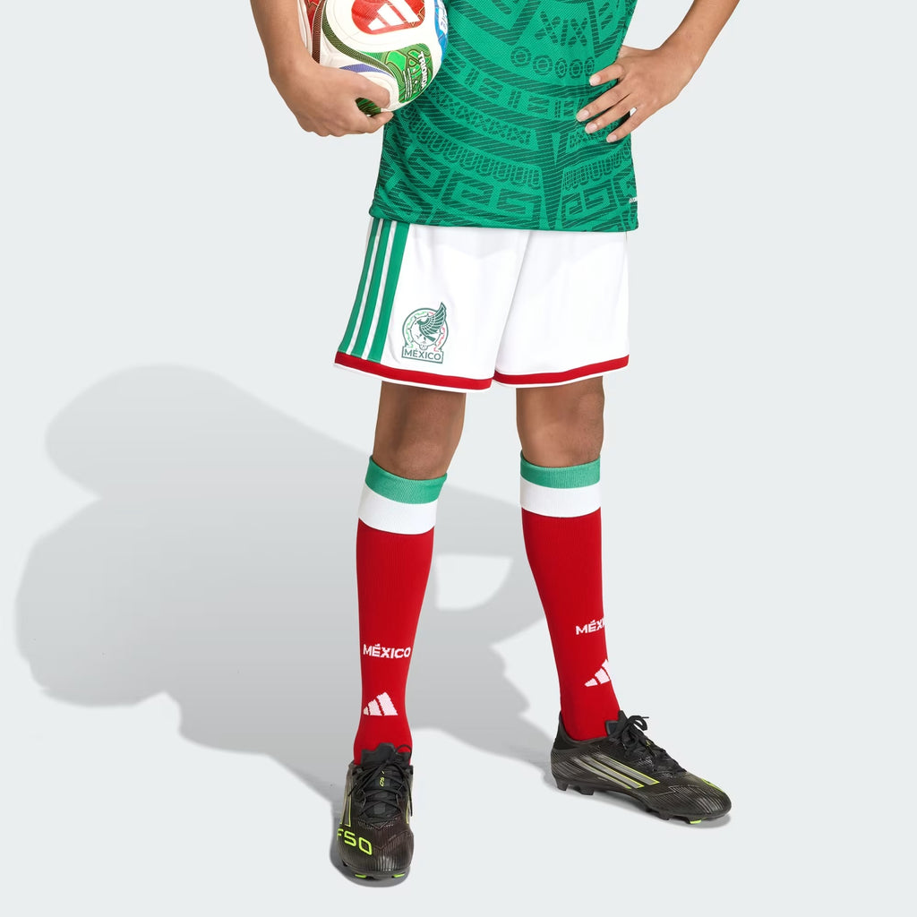 [KA6070] YOUTH ADIDAS FMF MEXICO 26 HOME SHORTS - WHITE