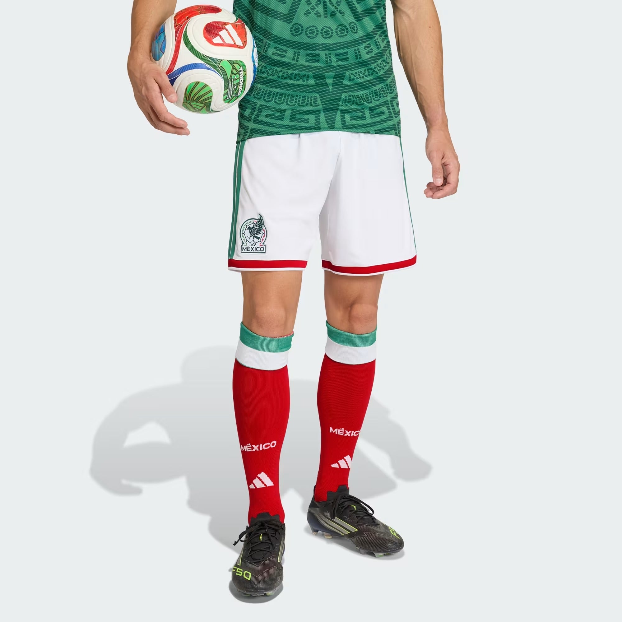 [JL8541] MENS ADIDAS FMF MEXICO 26 HOME SHORTS - WHITE