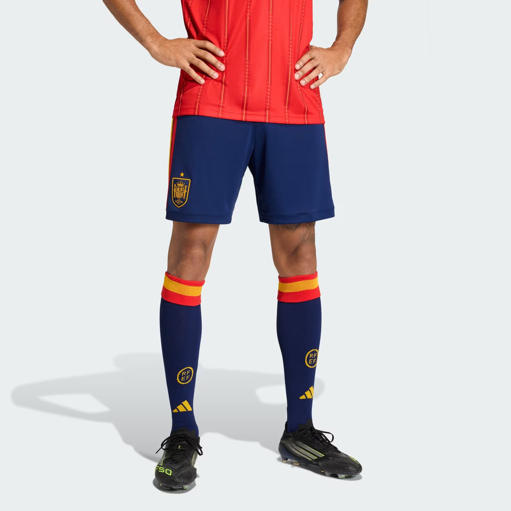 [JN4396] MENS ADIDAS RFEF SPAIN HOME SHORTS - DARK BLUE