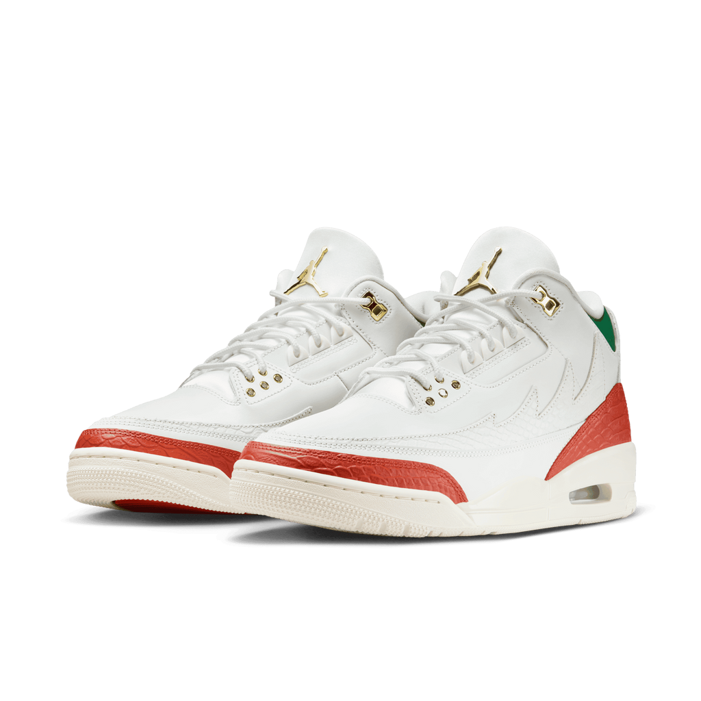 [IO1752-100] MENS AIR JORDAN RETRO 3 'EL VUELO SUMMIT WHITE'