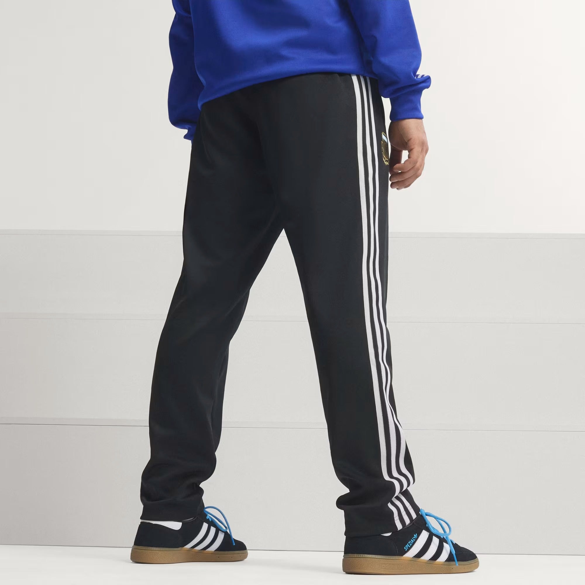 [JZ6306] MENS ADIDAS AFA ARGENTINA ORIGINALS TRACK PANTS - BLACK