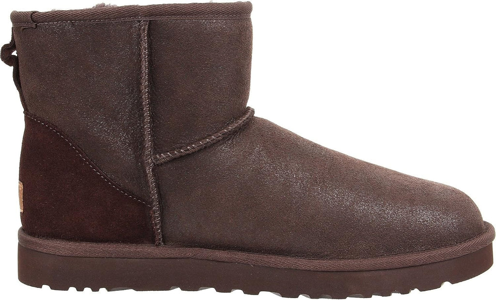 [1007307-BJC] MENS UGG CLASSIC MINI BOMBER FLEECE LINED 'CHOCOLATE' - CHOCOLATE