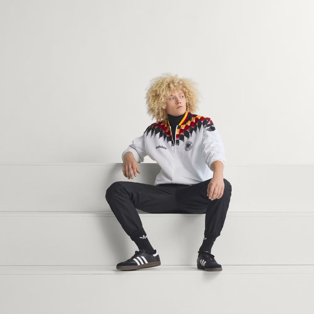 [JW8809] MENS ADIDAS DFB GERMANY TRACK TOP 1994 - WHITE