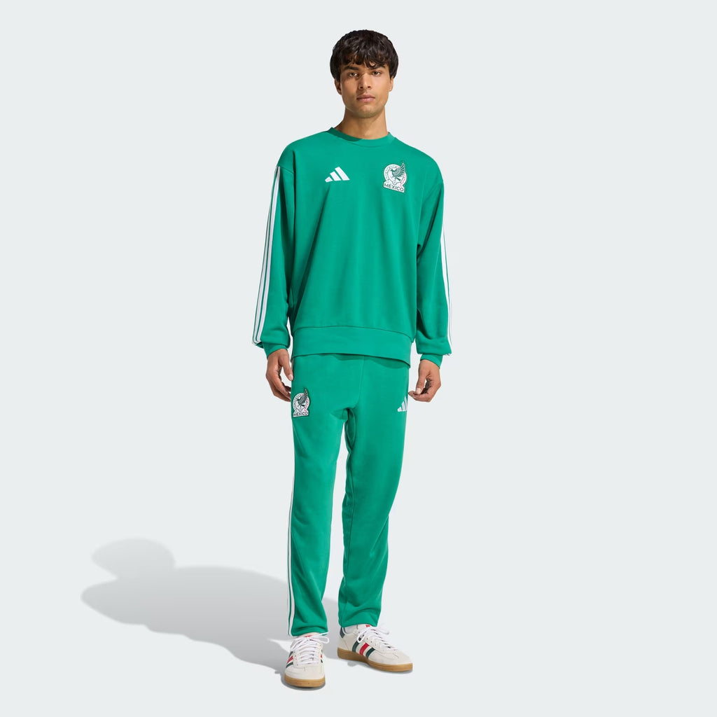 [JZ6467] MENS ADIDAS FMF MEXICO DNA CREW SWEAT SWEATSHIRT - BOLD GREEN