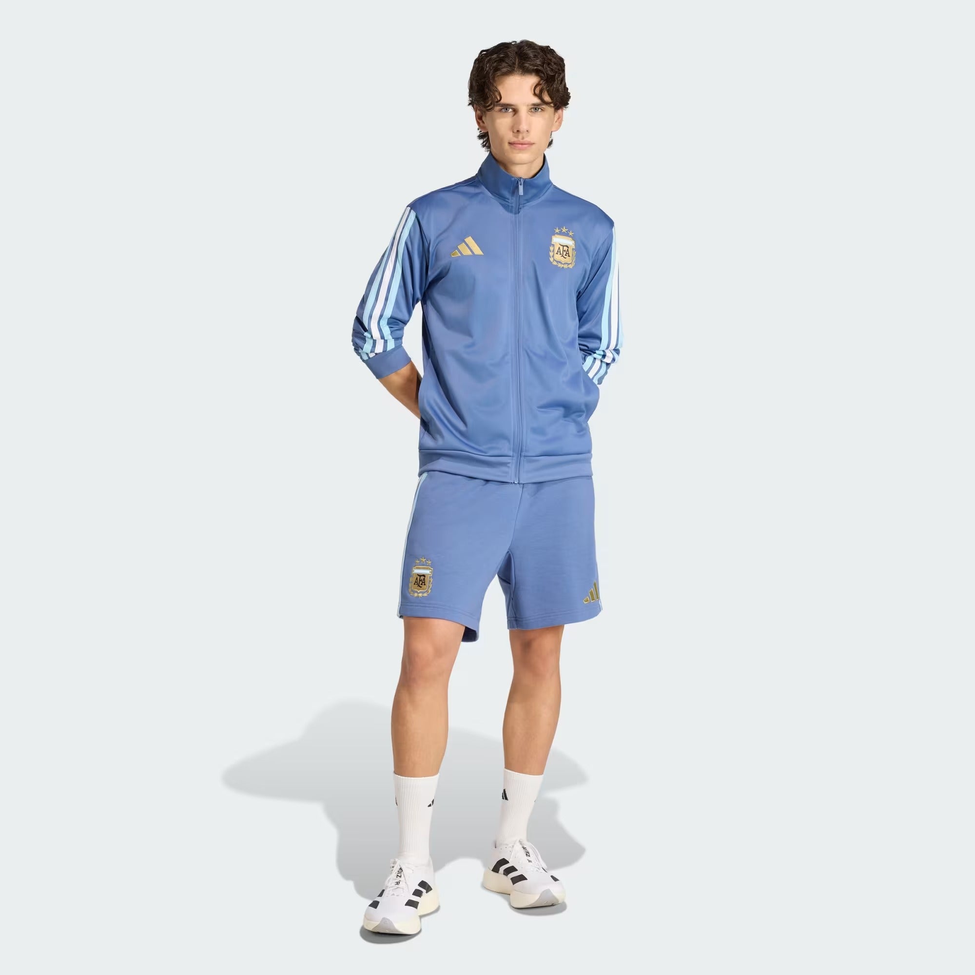 [JZ6289] MENS ADIDAS AFA ARGENTINA DNA TRACK TOP - CREW BLUE