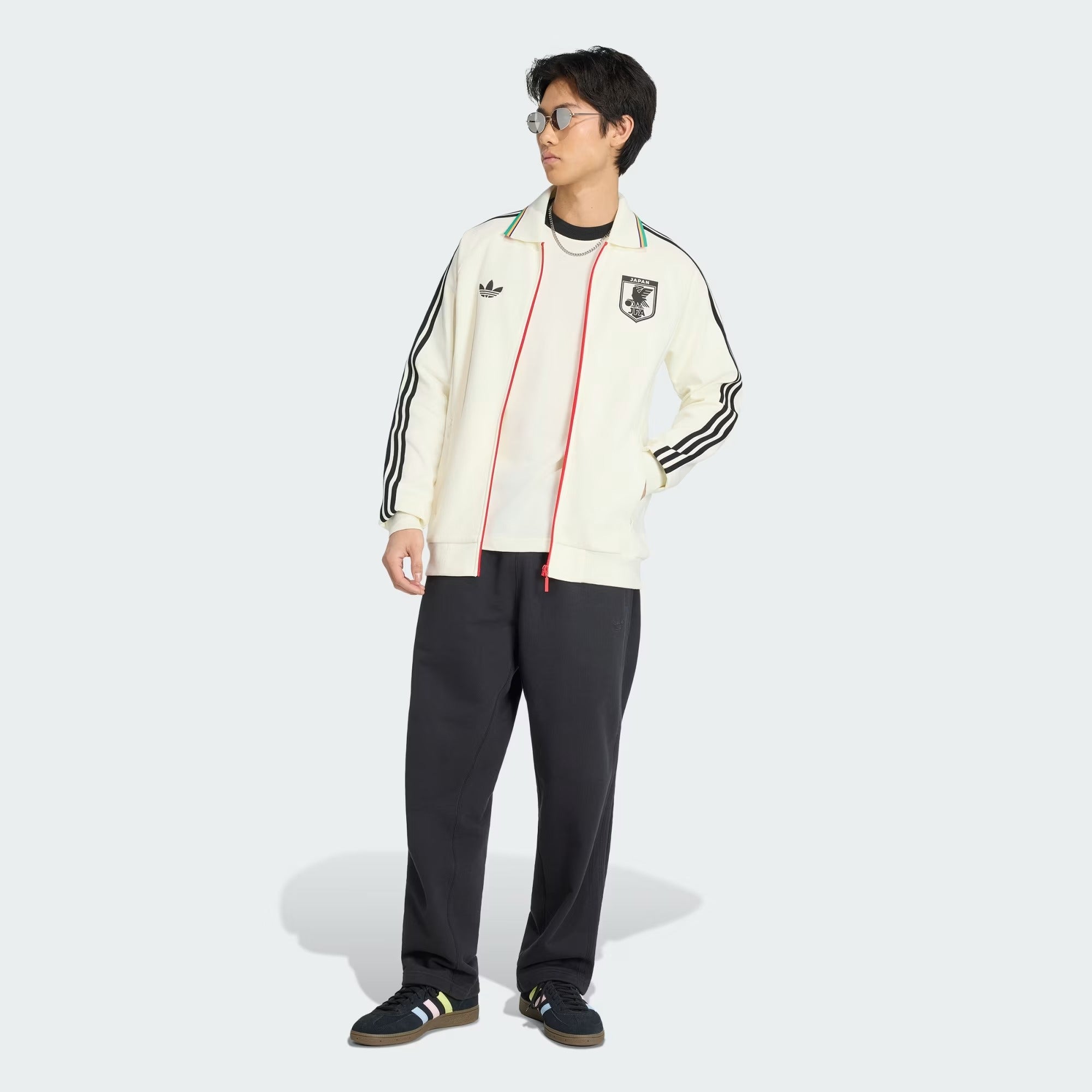 [KA1514] MENS ADIDAS JFA JAPAN AWAY ANTHEM JACKET - OWHITE