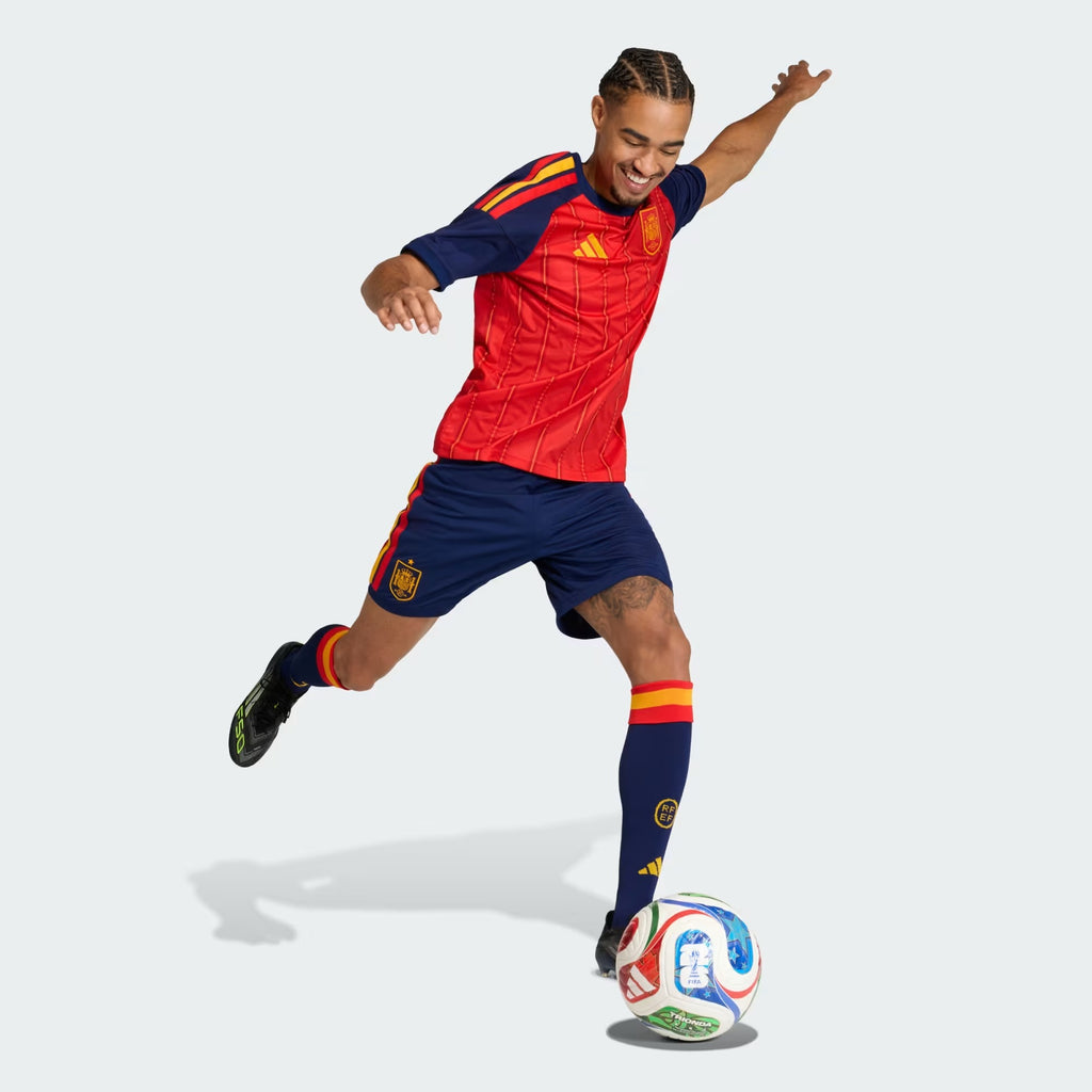 [JN4396] MENS ADIDAS RFEF SPAIN HOME SHORTS - DARK BLUE