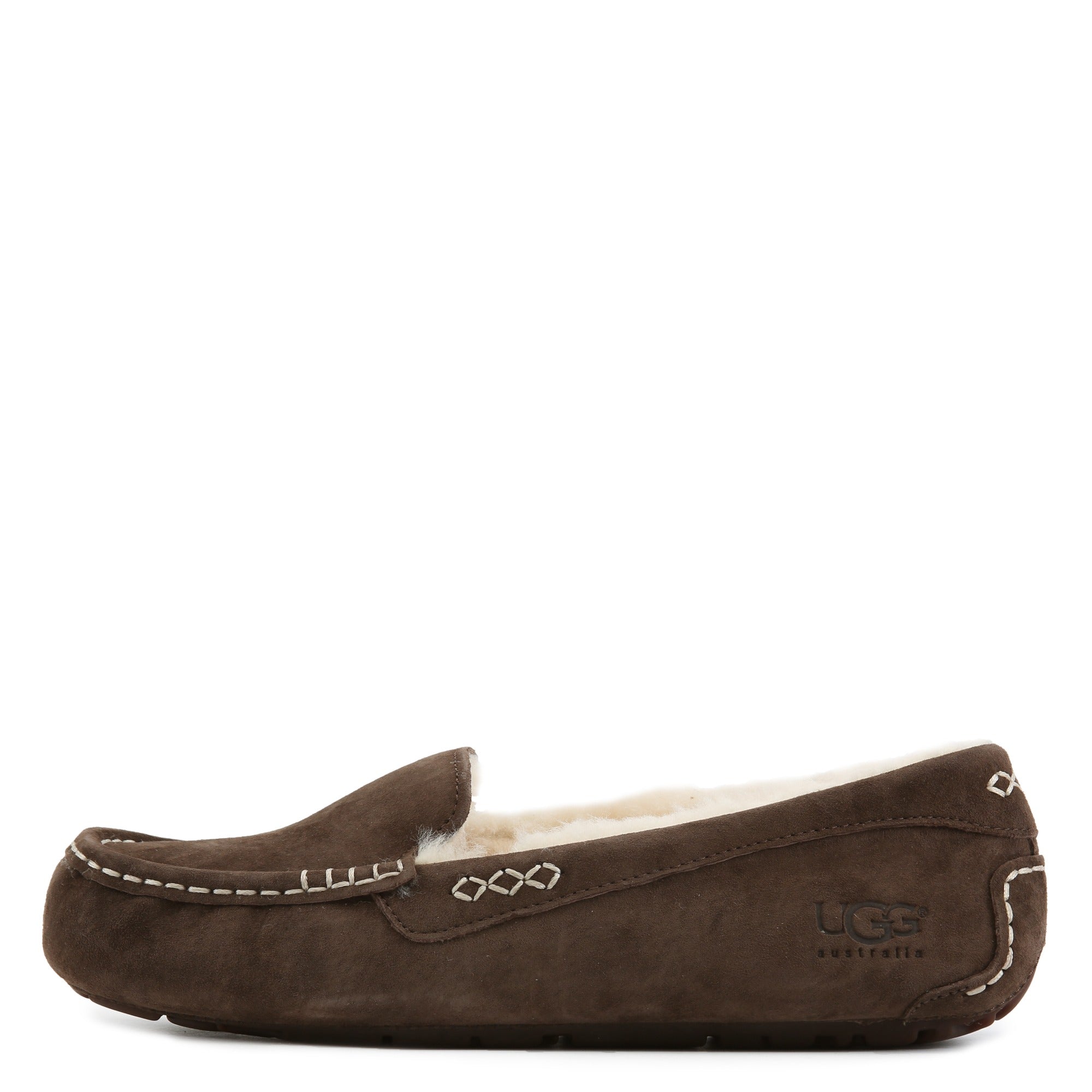 [3312-CHO] WOMENS UGG ANSLEY SLIPPER 'CHOCOLATE' - CHOCOLATE
