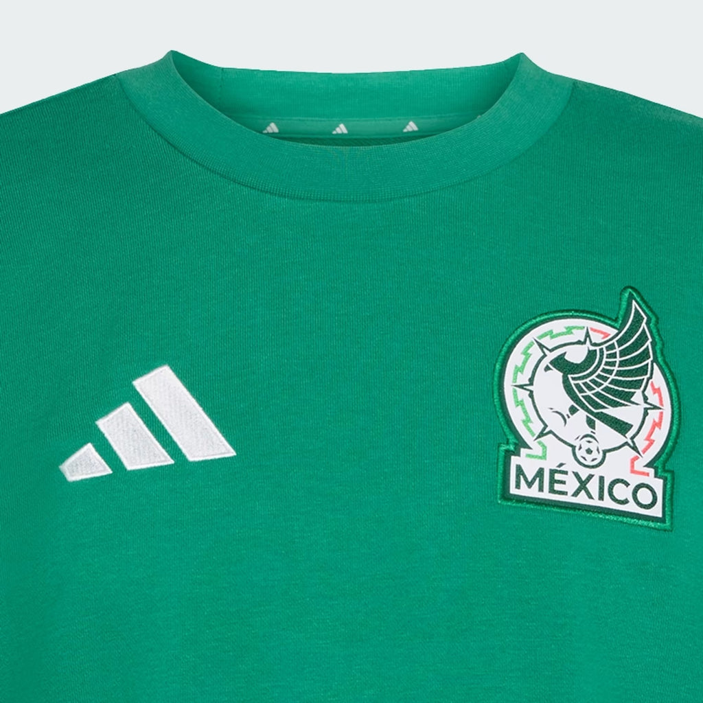 [JZ6467] MENS ADIDAS FMF MEXICO DNA CREW SWEAT SWEATSHIRT - BOLD GREEN