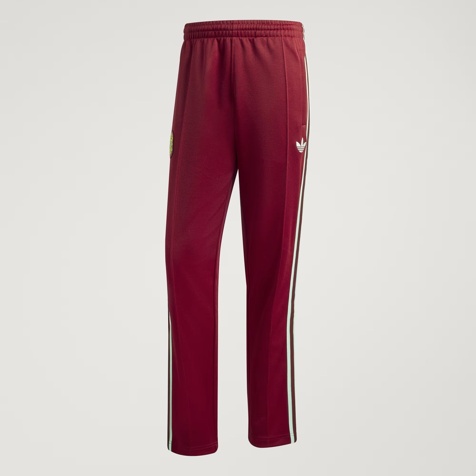 [JZ2255] MENS ADIDAS FEF SPAIN ORIGINALS TRACK PANTS - TEAM COLL BURGUNDY