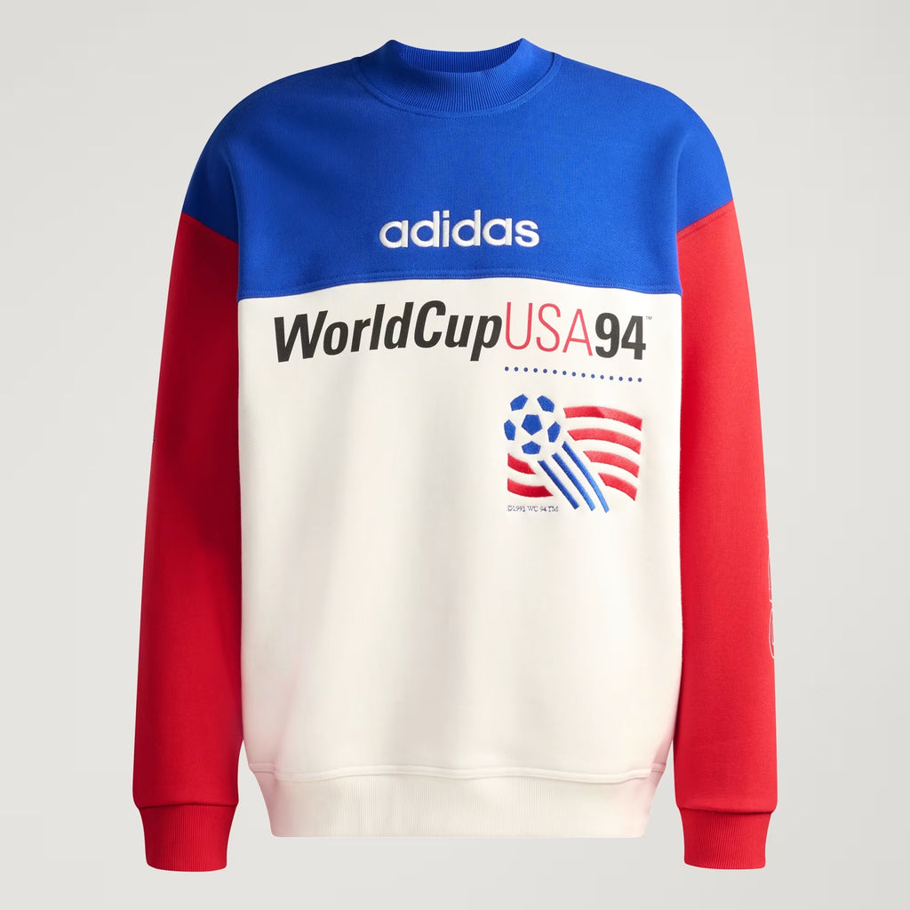 [KD1156] MENS ADIDAS USA 94 GRAPHIC SWEATSHIRT - ROYBLU/CLOWHI