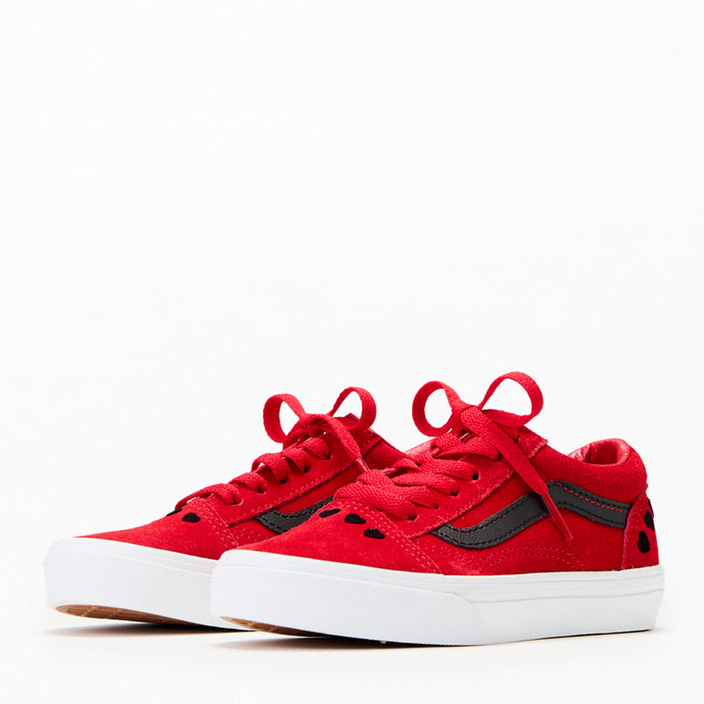 [VN000CY8REB] PRESCHOOL VANS OLD SKOOL HEARTS - RED/BLACK