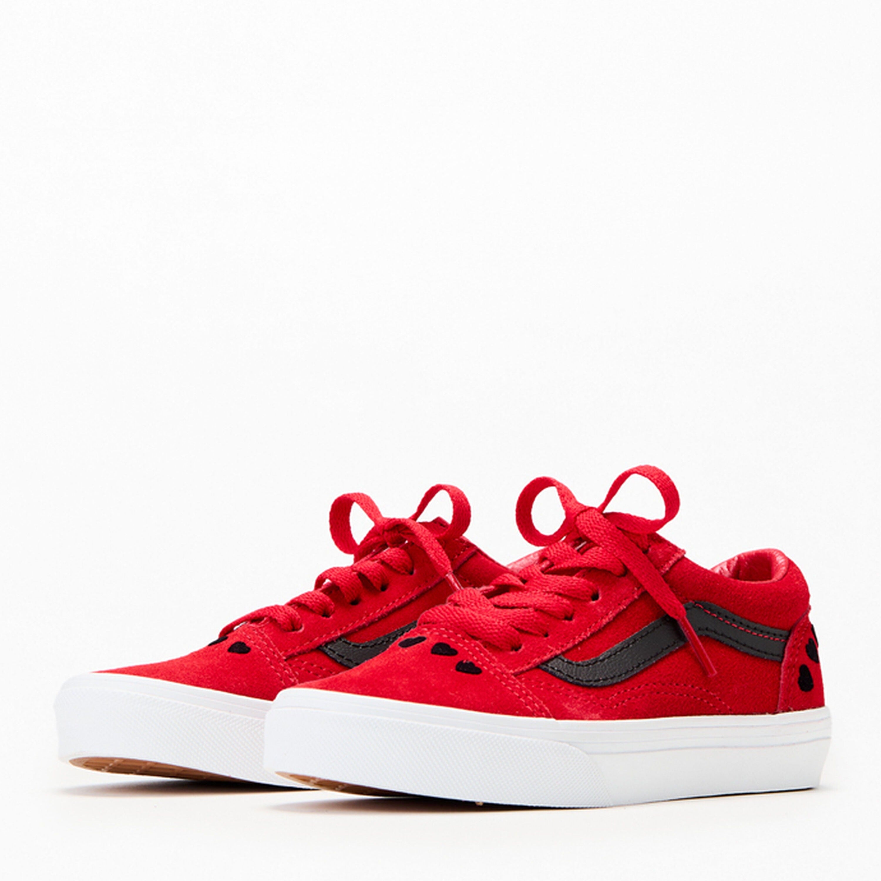 [VN000CY8REB] PRESCHOOL VANS OLD SKOOL HEARTS - RED/BLACK