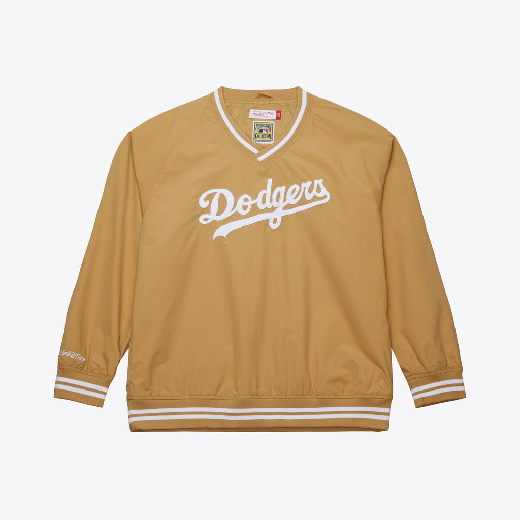 MENS MITCHELL & NESS MLB NYLON PULLOVER JACKET VINTAGE LOGO DODGERS