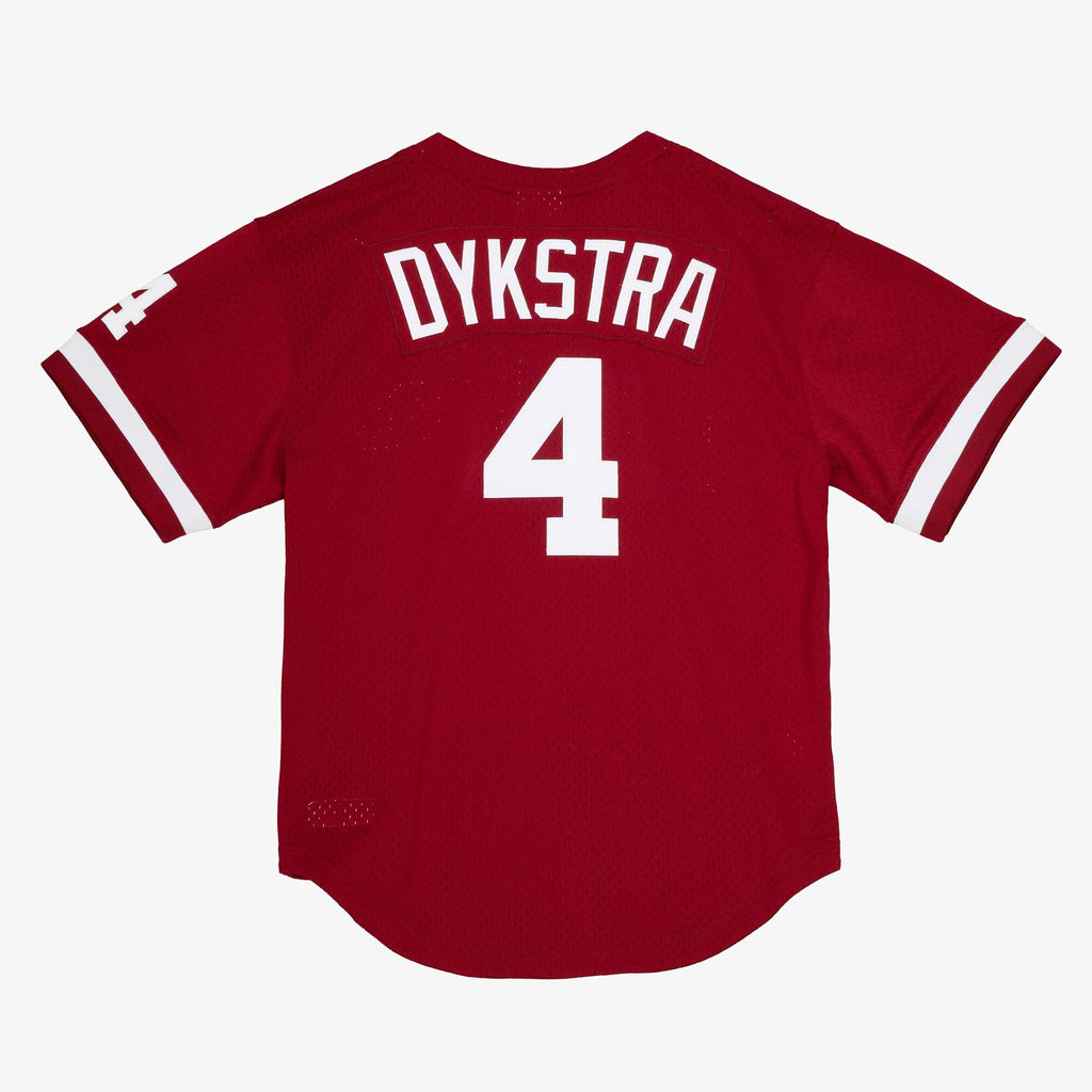 MENS MITCHELL & NESS MLB AUTHENTIC BP JERSEY - PHILLIES 1991 LENNY DYKSTRA
