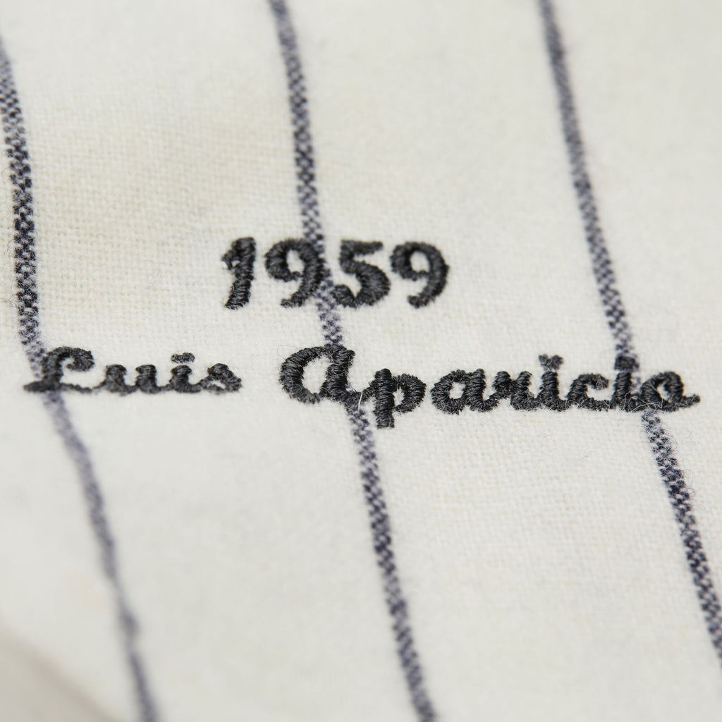 MENS MITCHELL & NESS MLB CREAM PINSTRIPE JERSEY WHITE SOX 1959 LUIS APARICIO